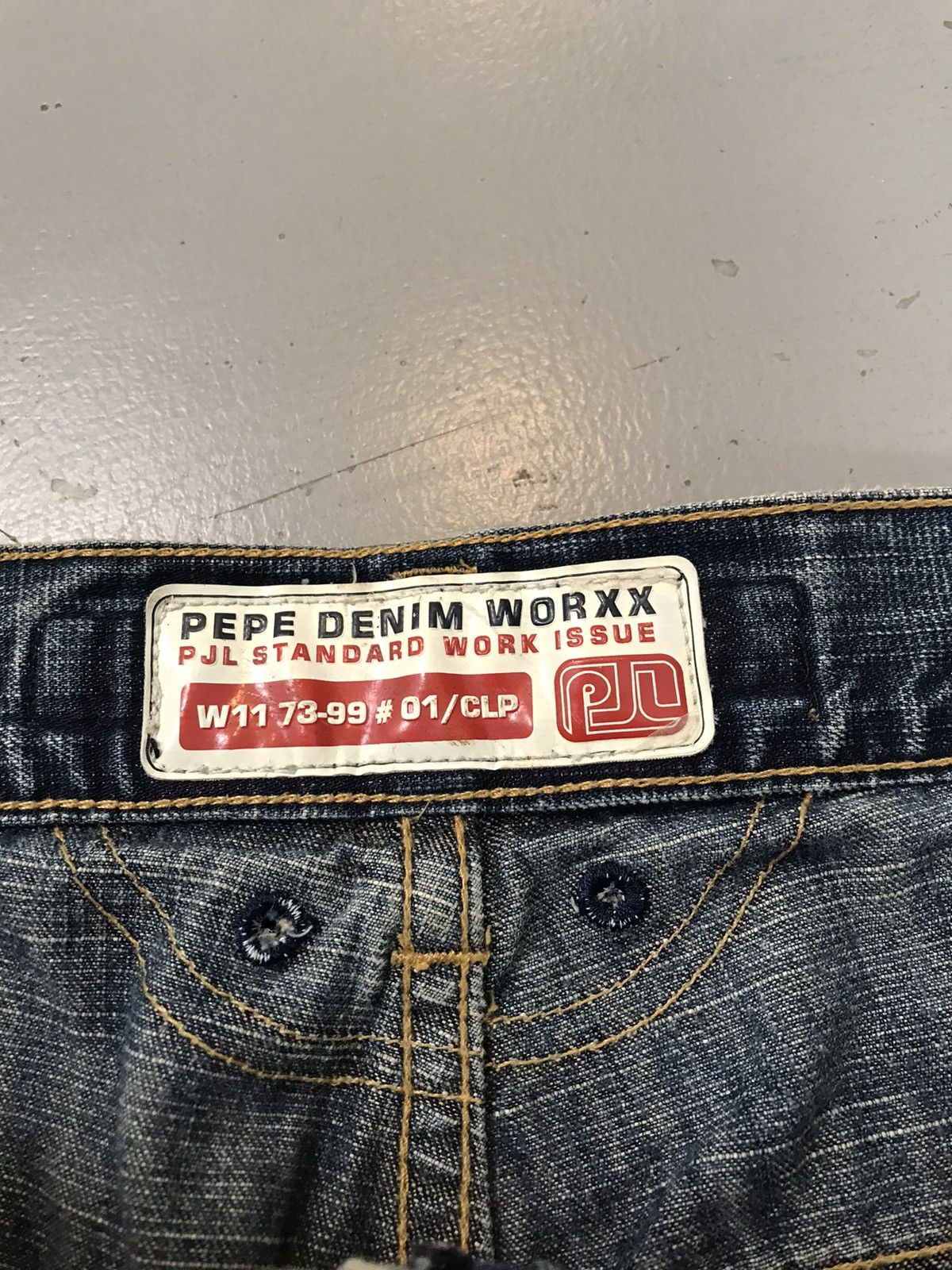Pepe Jeans × Vintage Y2K Style Pepe Denim Worxx Size US 36 / EU 52 - 10 Thumbnail