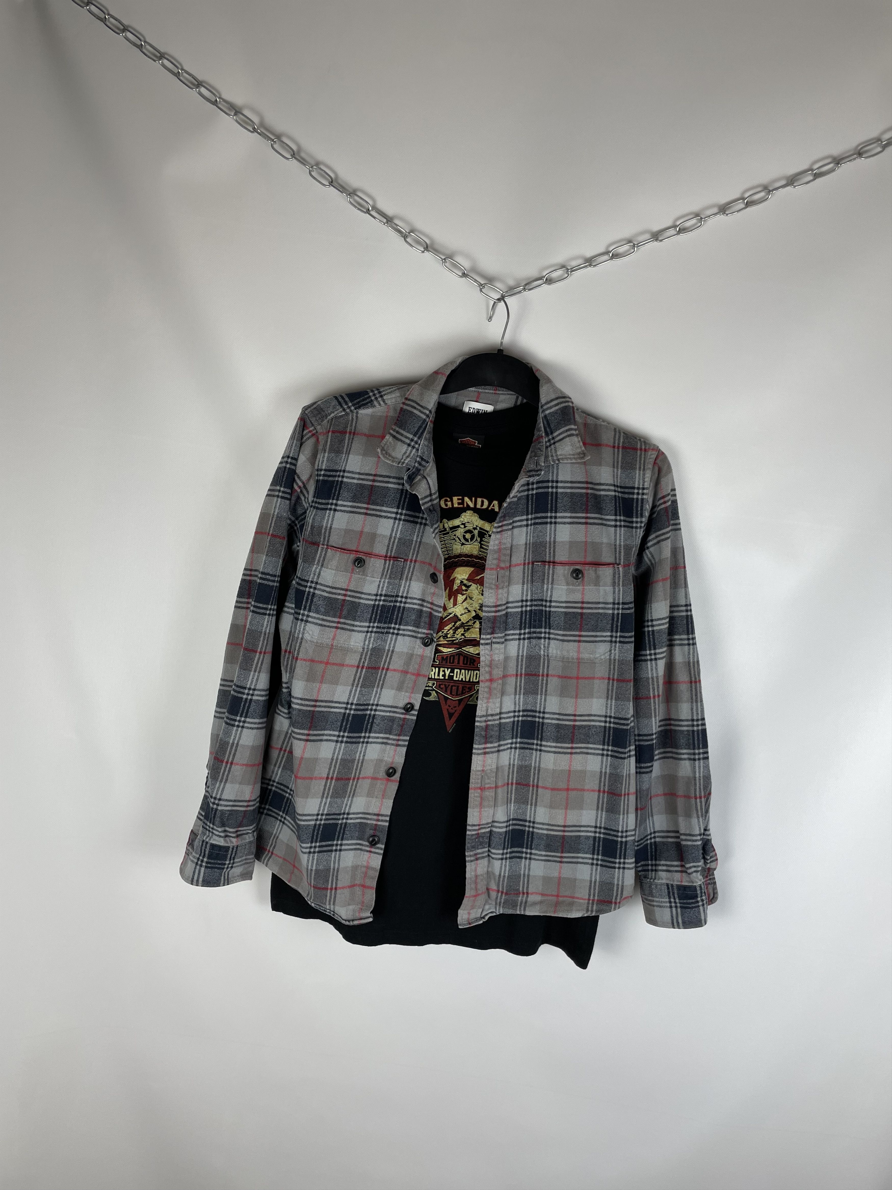 Edwin Flannel Vintage Mens Shirt Size US M / EU 48-50 / 2 - 2 Thumbnail