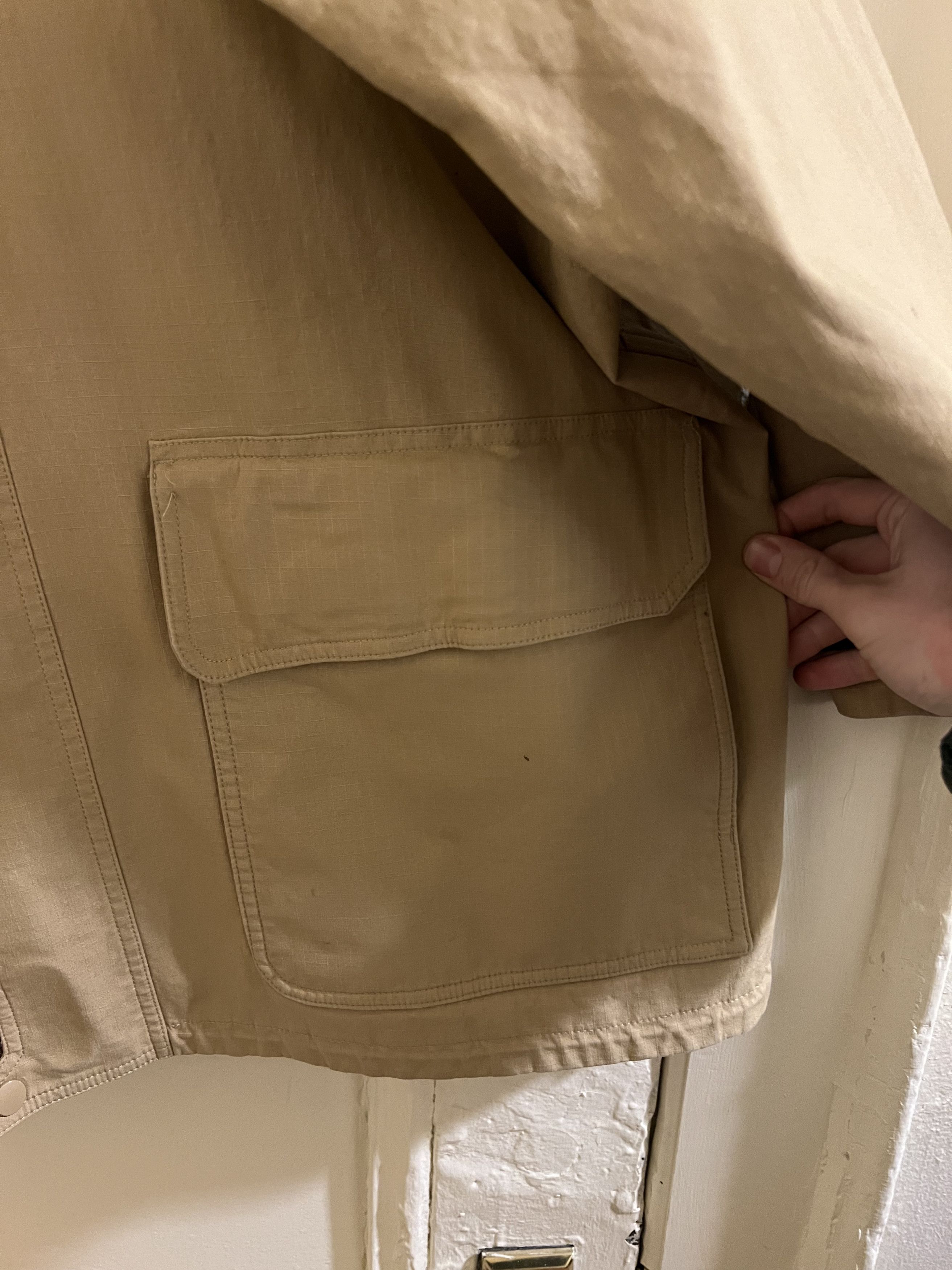 Balenciaga RARE Beige Ripstop Swing Parka Sample Size US L / EU 52-54 / 3 - 6 Thumbnail