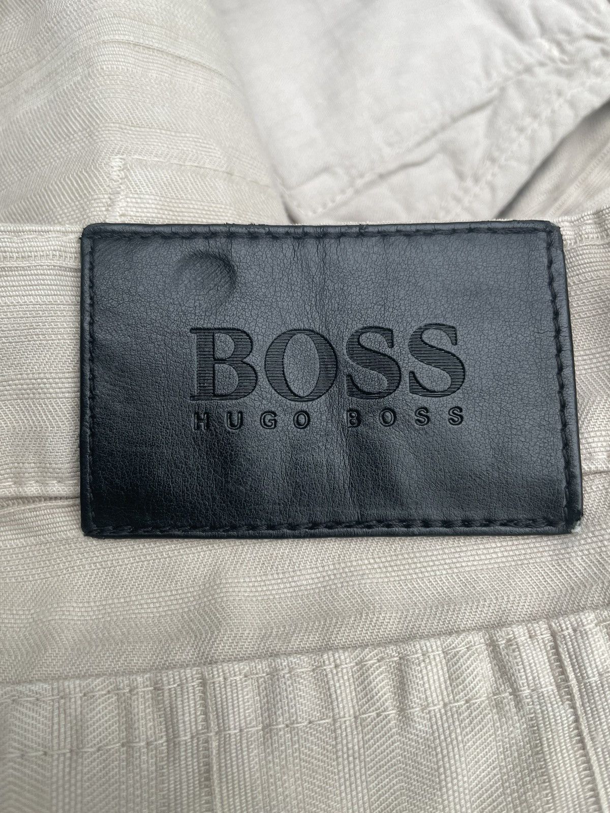 Designer Vintage Hugo Boss Herringbone Twill Size US 33 - 12 Thumbnail