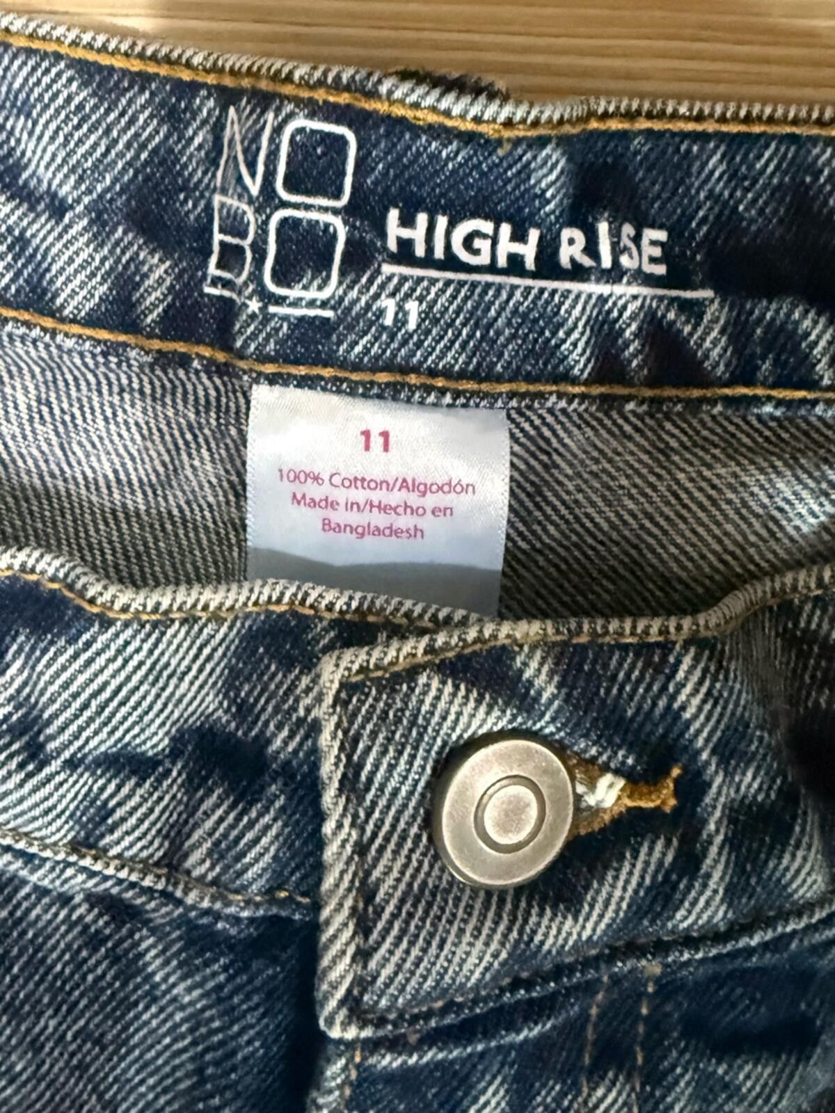 NBDN Nobrandedon NOBO Distressed Blue Denim Jean Shorts Size 32" / US 10 / IT 46 - 4 Thumbnail