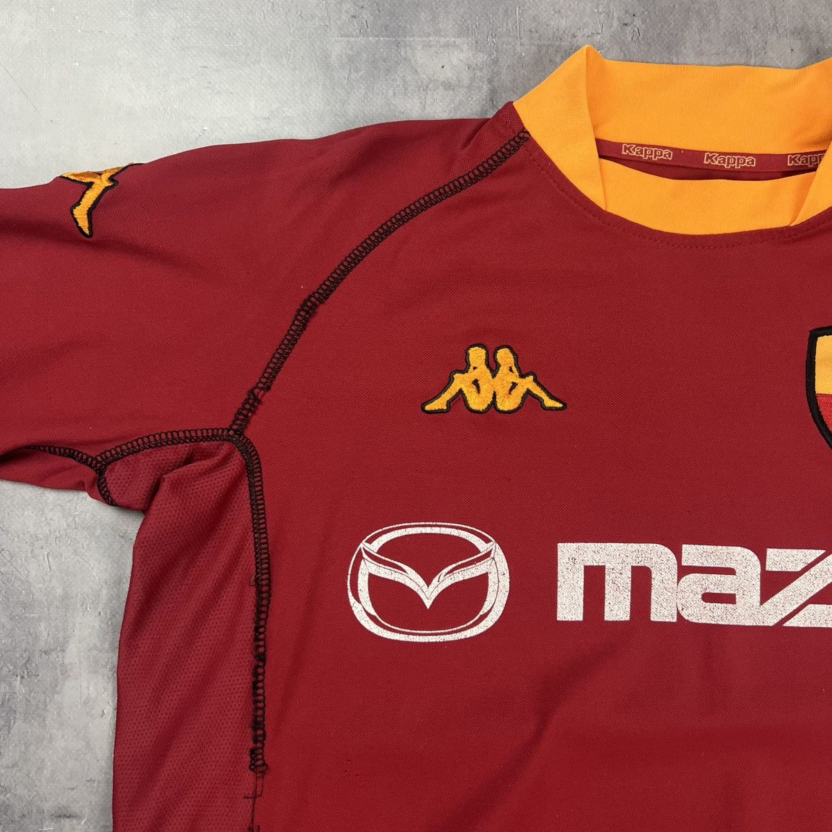 Kappa Rare! AS Roma Kappa Soccer Jersey Shirt Vintage 00s Size US L / EU 52-54 / 3 - 3 Thumbnail