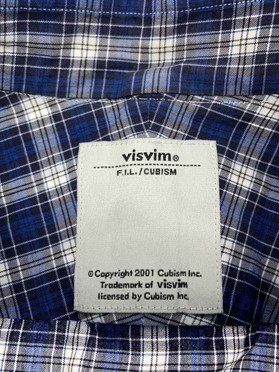 Visvim Blue Cotton Check Long Sleeve Shirt Size US S / EU 44-46 / 1 - 3 Thumbnail