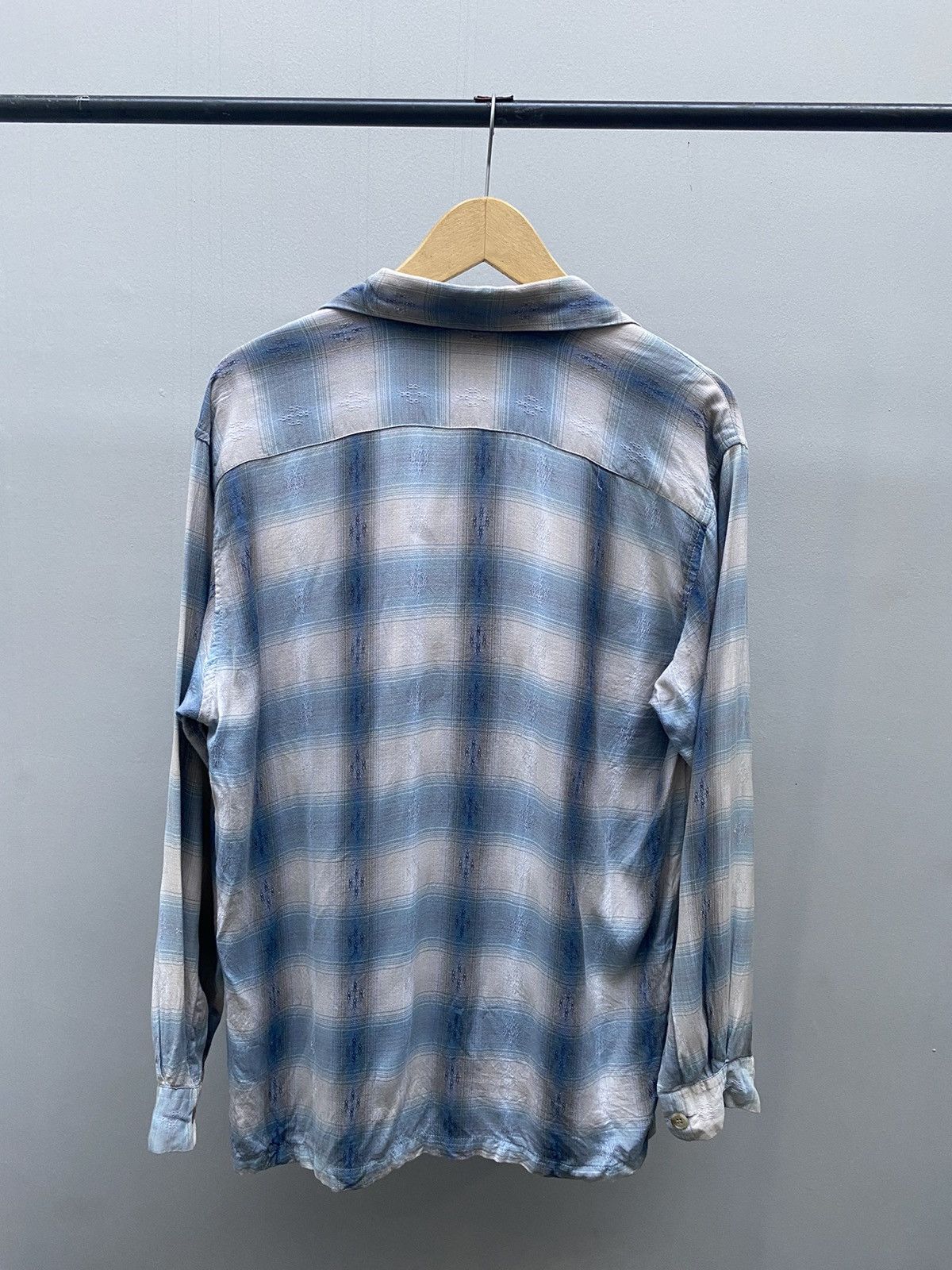 Vintage Candy Fantsi Double Pocket Plaid Rayon Shirt Size US M / EU 48-50 / 2 - 2 Thumbnail