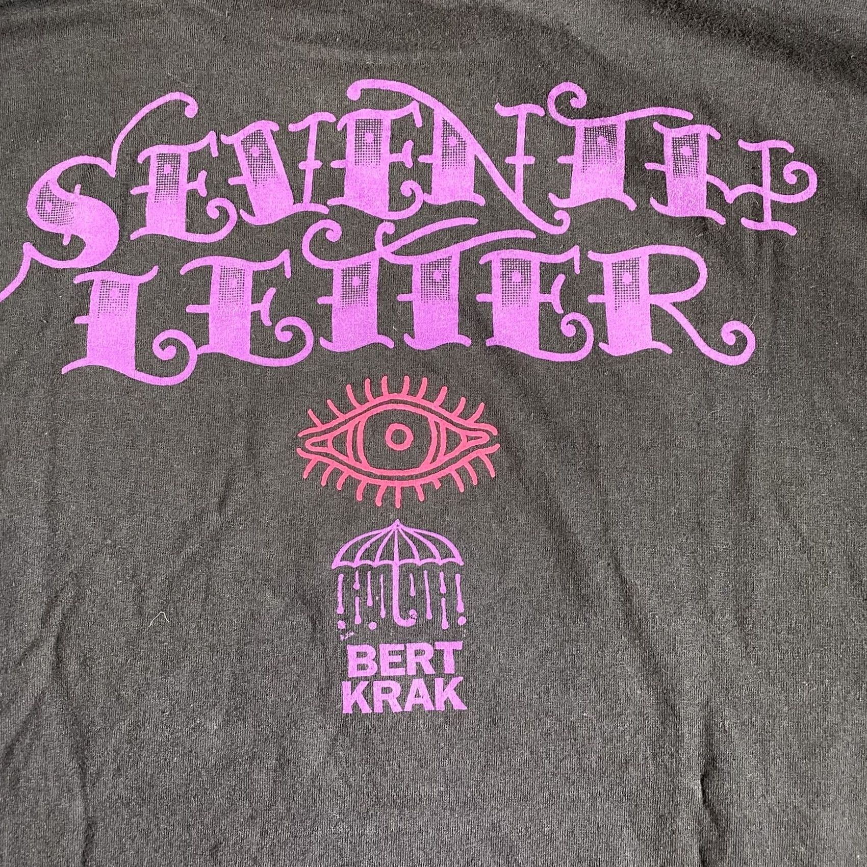 Vintage Seventh Letter Shirt Mens Medium Black Bert Krak Graphic Skeleton Hand Limited Edition 0697 Size US M / EU 48-50 / 2 - 5 Thumbnail