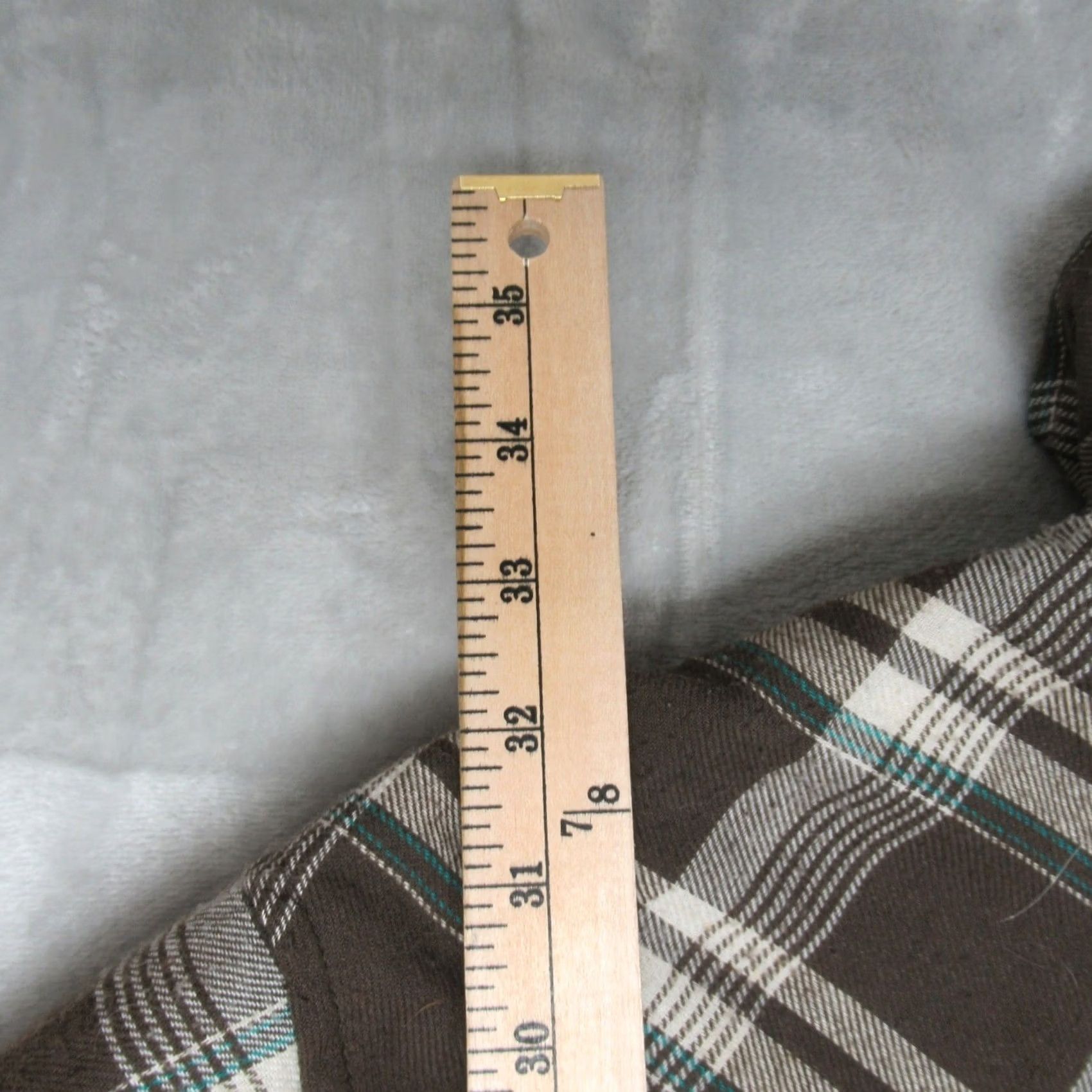 Wrangler Wrangler Mens Large Tall Brown Quilted Lined Pearl Snap Plaid Flannel Jacket Size US L / EU 52-54 / 3 - 7 Thumbnail