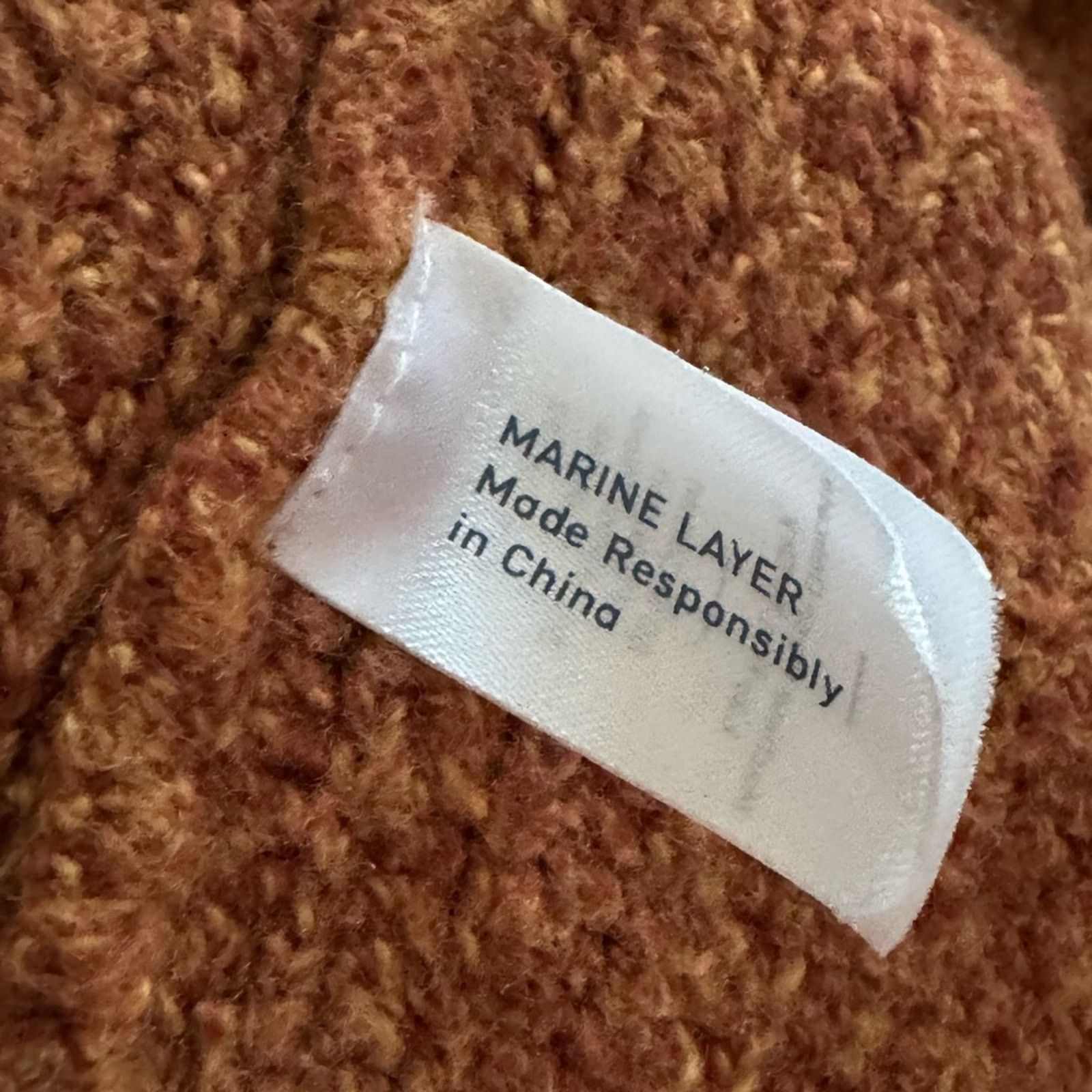 Marine Layer Marine Layer Women's Rust Cardigan Size M / US 6-8 / IT 42-44 - 5 Thumbnail