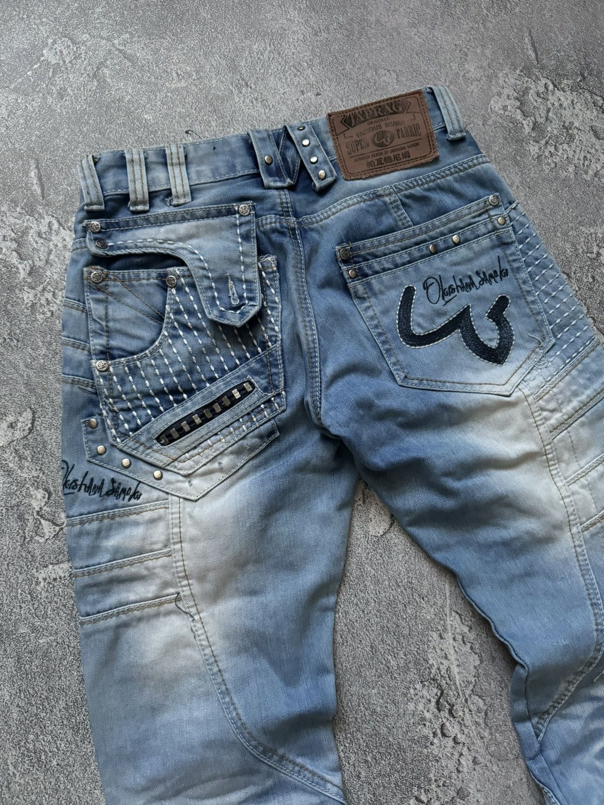 Japanese Brand Japrag 29 by okishana samoki denim cargo pant trouser Jean Size US 29 - 13 Thumbnail