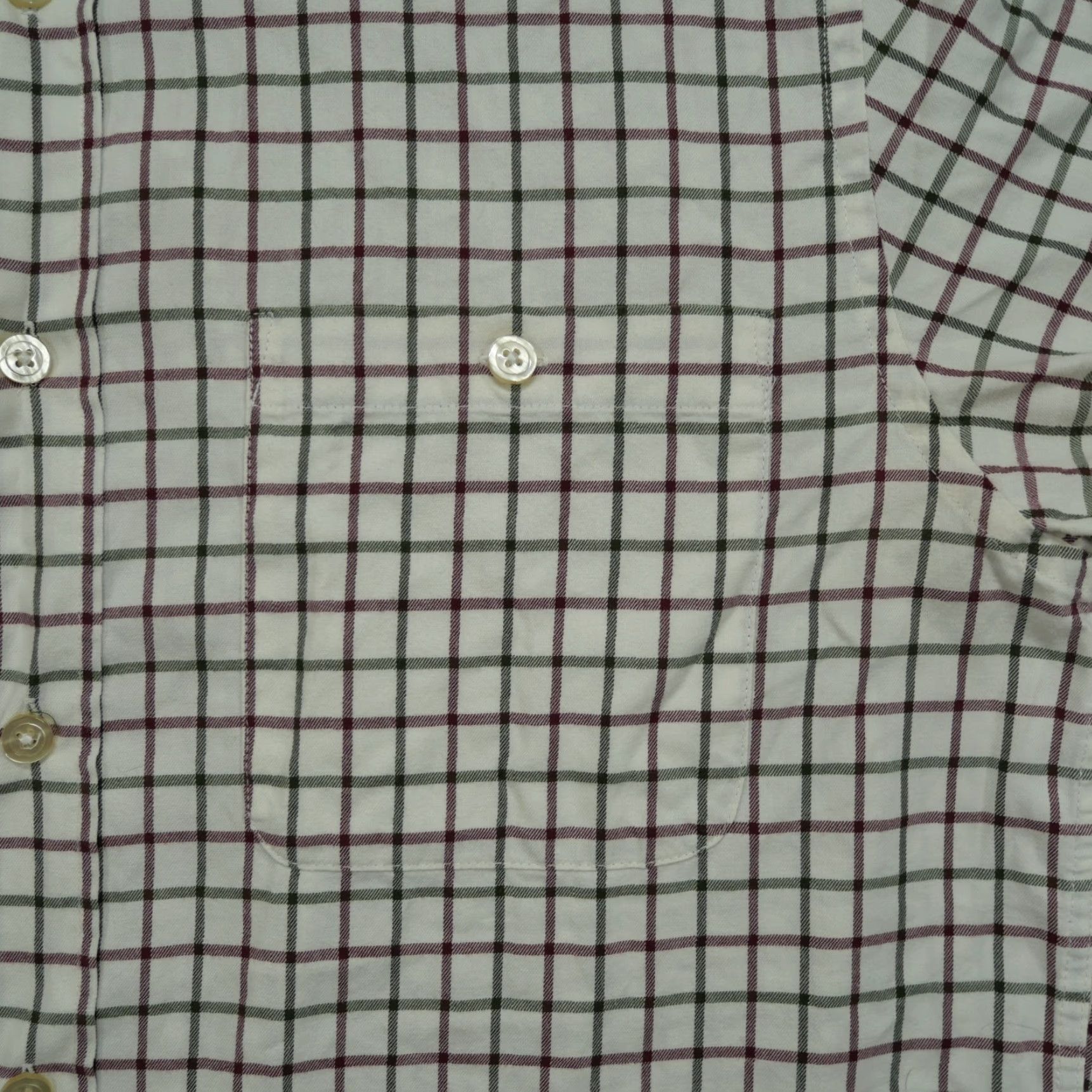 Orvis Orvis Shirt Mens M Cream Red Green Plaid Button Up Long Sleeve Size US M / EU 48-50 / 2 - 2 Thumbnail