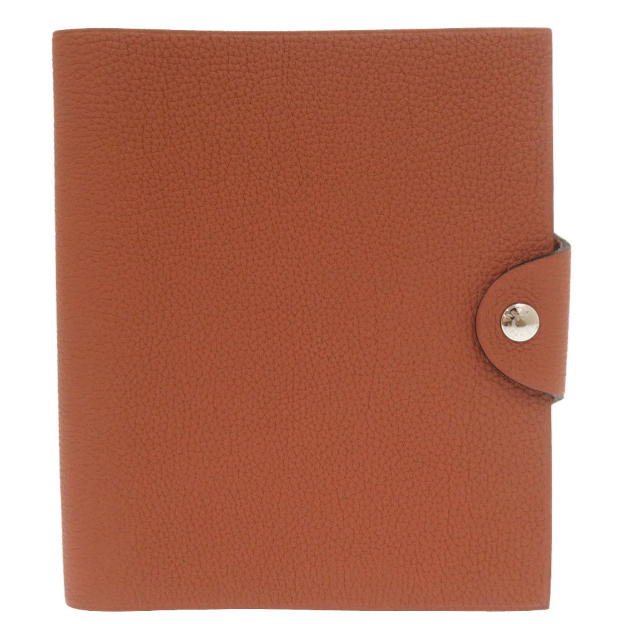 Hermes Hermes Ulysses Togo Brown A Stamp (2017) Notebook Cover 0169HERMES Size ONE SIZE - 1 Thumbnail