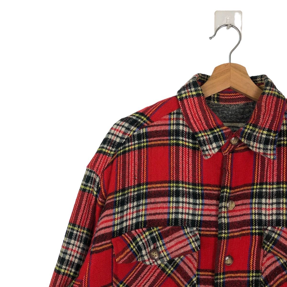 Flannel 🔥 RARE 90’s VINTAGE FLANNEL JACKET MANDOC USA TARTAN DESIGN Size US L / EU 52-54 / 3 - 6 Thumbnail