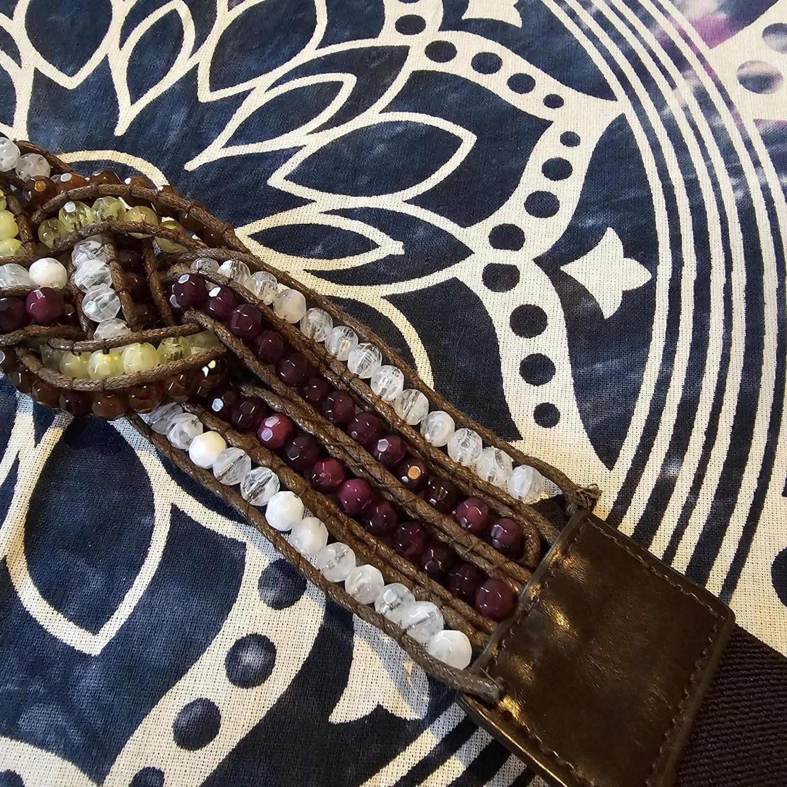 Designer Women's Beaded XL Belt Size ONE SIZE - 4 Thumbnail