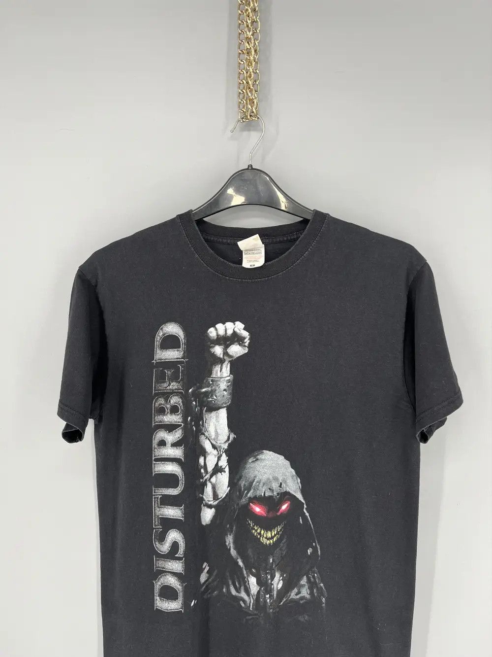 Band Tees Vintage Y2K Disturbed Metal Band Grunge Faded Double Sided Size US M / EU 48-50 / 2 - 6 Thumbnail