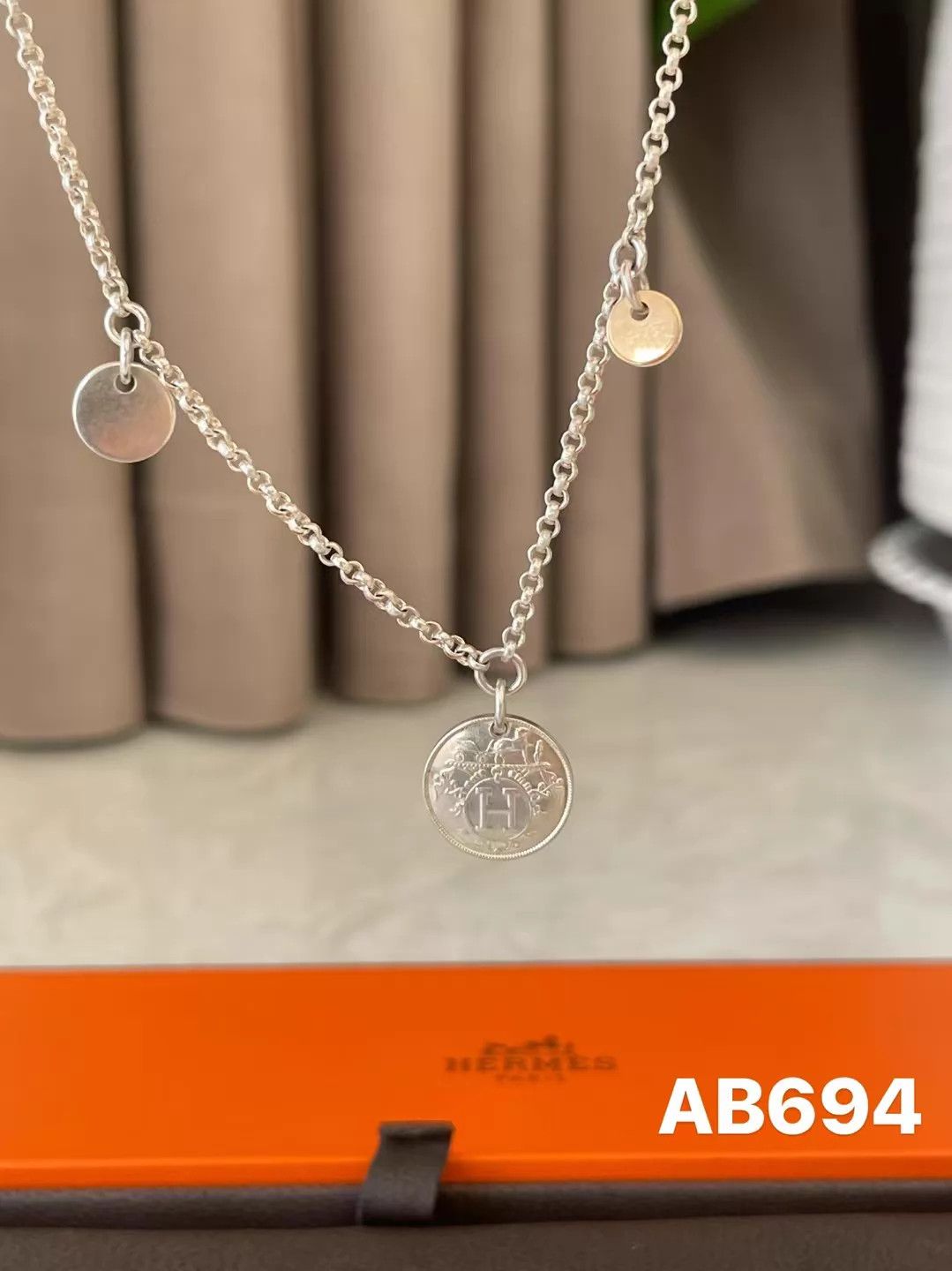 Hermes Hermes 925S & 18K RG Bracelet 16cm New AB694 With Box Size ONE SIZE - 3 Thumbnail