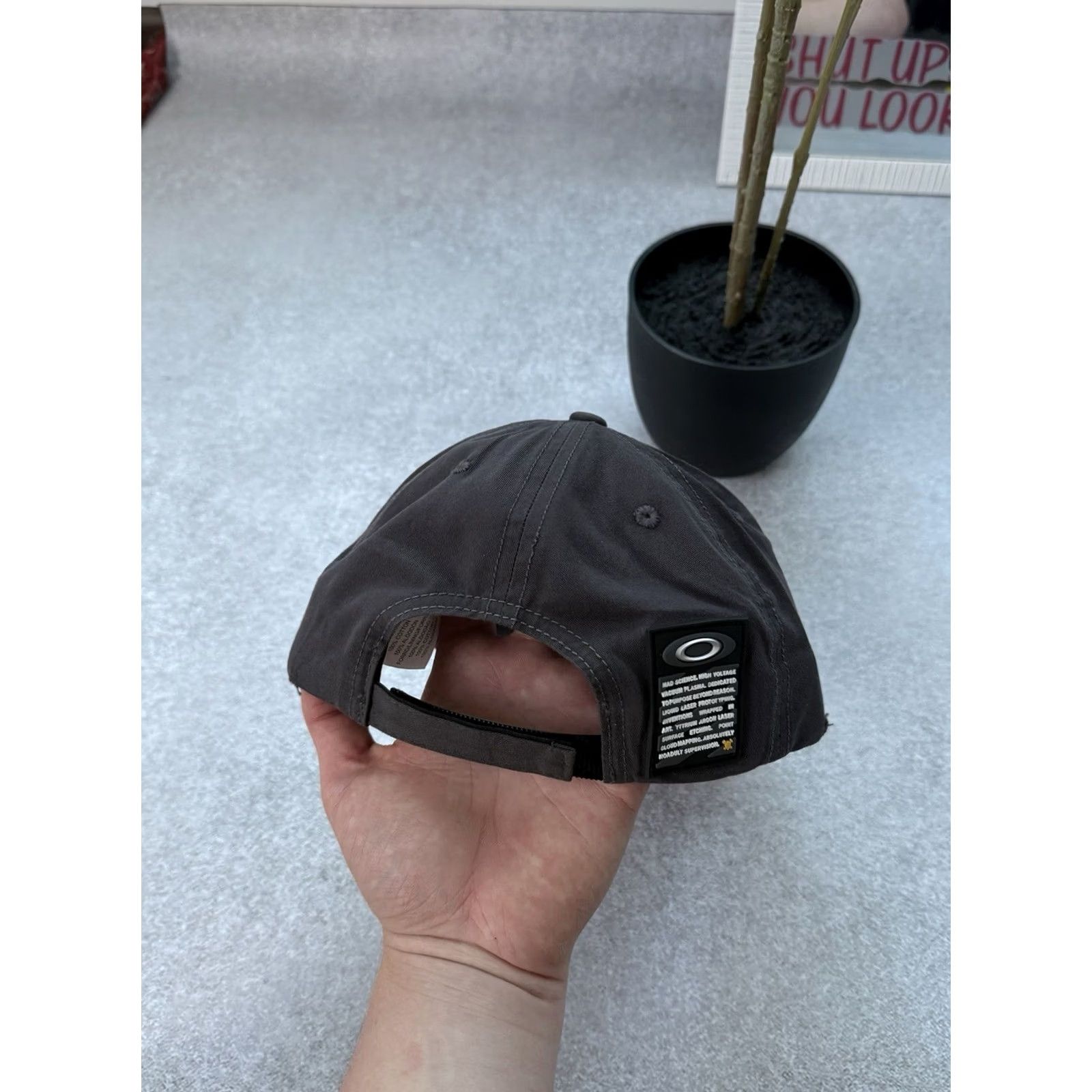 Oakley Oakley x Piet Baseball Cap Distressed Hat Grey One Size Unisex Adults Baseball Cap Outdoor Casual Size ONE SIZE - 6 Thumbnail
