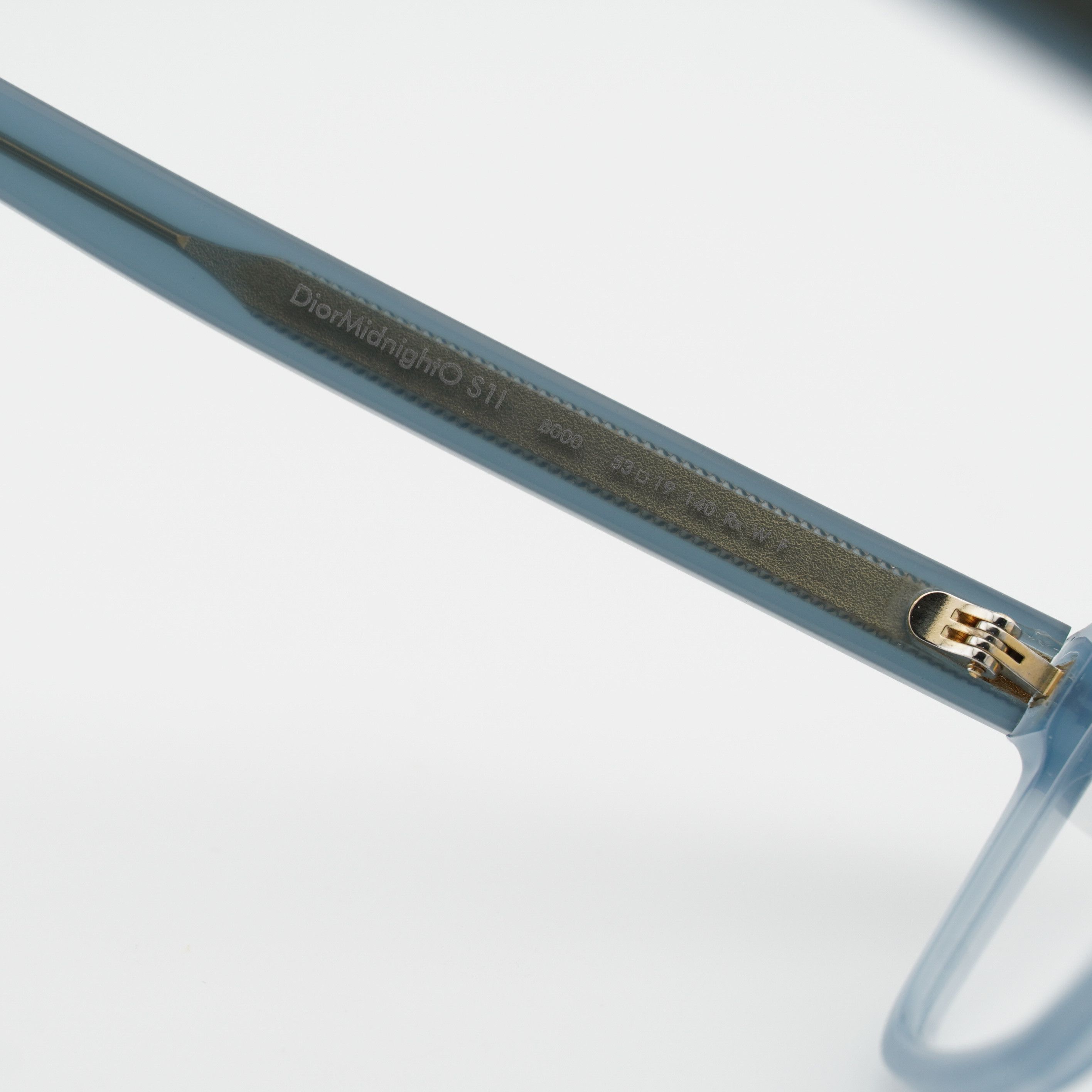 Dior Dior DIORMIDNIGHT O S1I 8000 Eyeglasses Shiny Light Blue 53m Size ONE SIZE - 4 Thumbnail