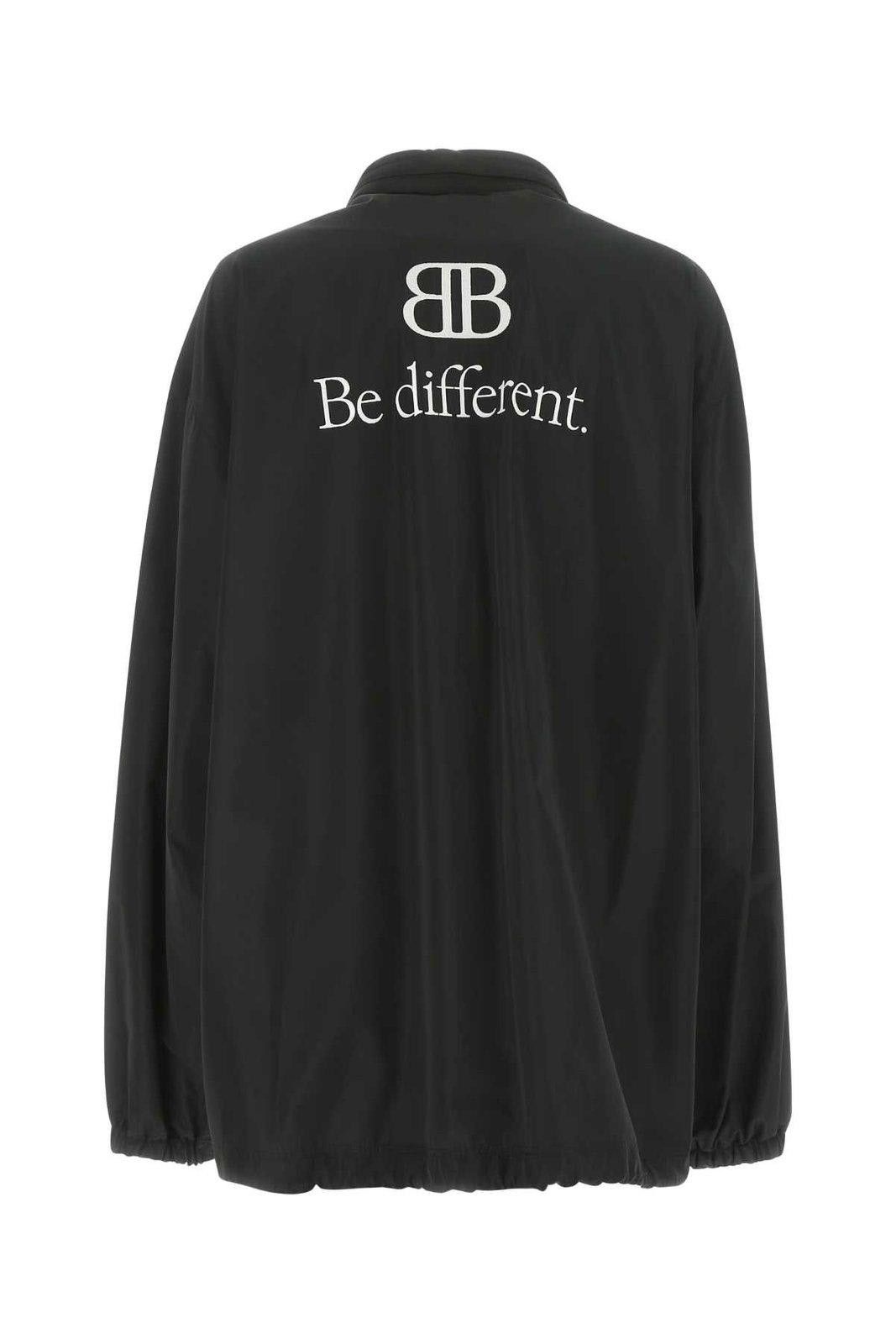 Balenciaga o1mle0924 BB Be Different Windbreaker in Black Size US M / EU 48-50 / 2 - 2 Thumbnail