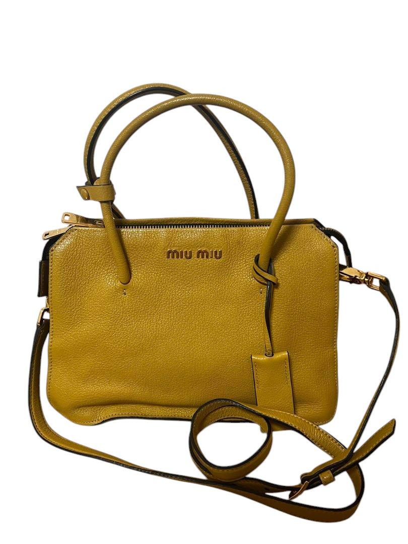 Miu Miu Miu Miu - Handbag Shoulder Bag Brown Leather Madras Vintage Size ONE SIZE - 6 Thumbnail