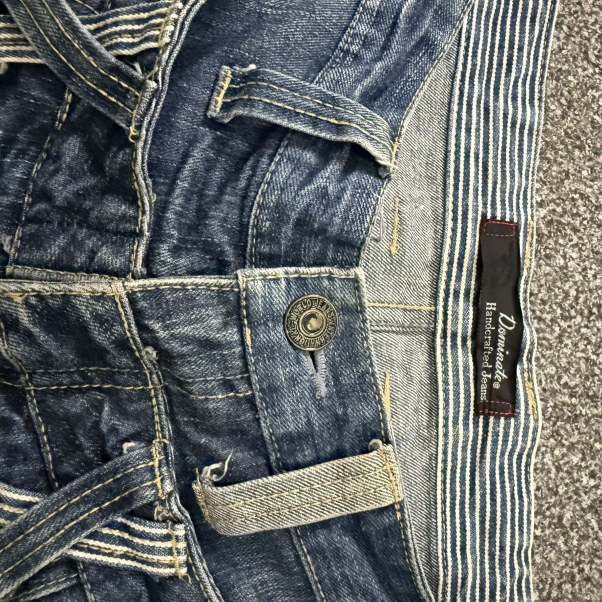 Seditionaries 🔥🇯🇵 Japanese Double Waist Distressed Dominate Jeans Size US 32 / EU 48 - 13 Thumbnail