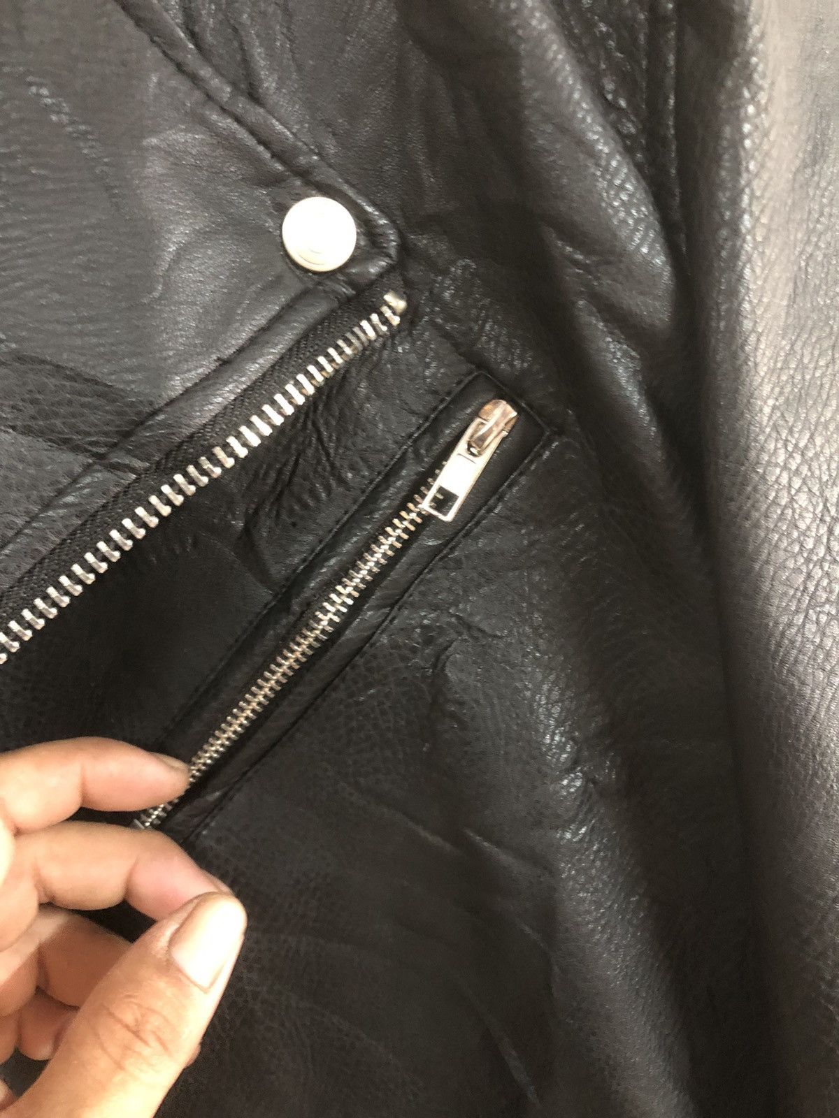 Designer × Japanese Brand vintage Y2K Leather Jacket Dress Volume Punk Design Size US M / EU 48-50 / 2 - 6 Thumbnail