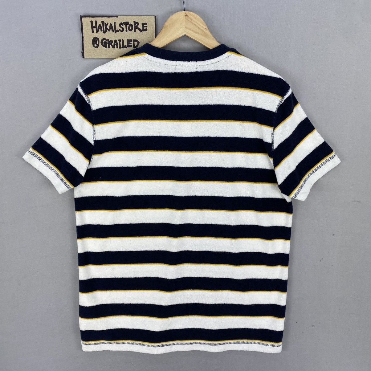 Japanese Brand Vintage Kent In tradition Half Button Stripe Design Size US S / EU 44-46 / 1 - 4 Thumbnail