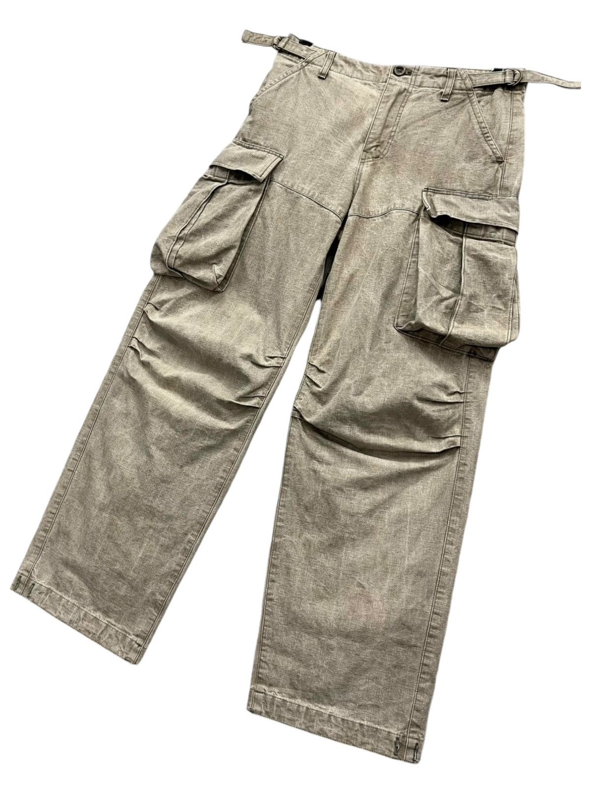 Hysteric Glamour Vintage OZONE COMMUNITY Big Pocket Baggy Cargo Heavy Cotton Size US 29 - 3 Thumbnail