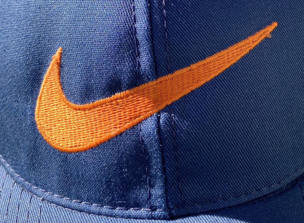 Nike VTG 90’s Nike Embroidered Front & Back Swoosh Snapback Hat Size ONE SIZE - 2 Thumbnail