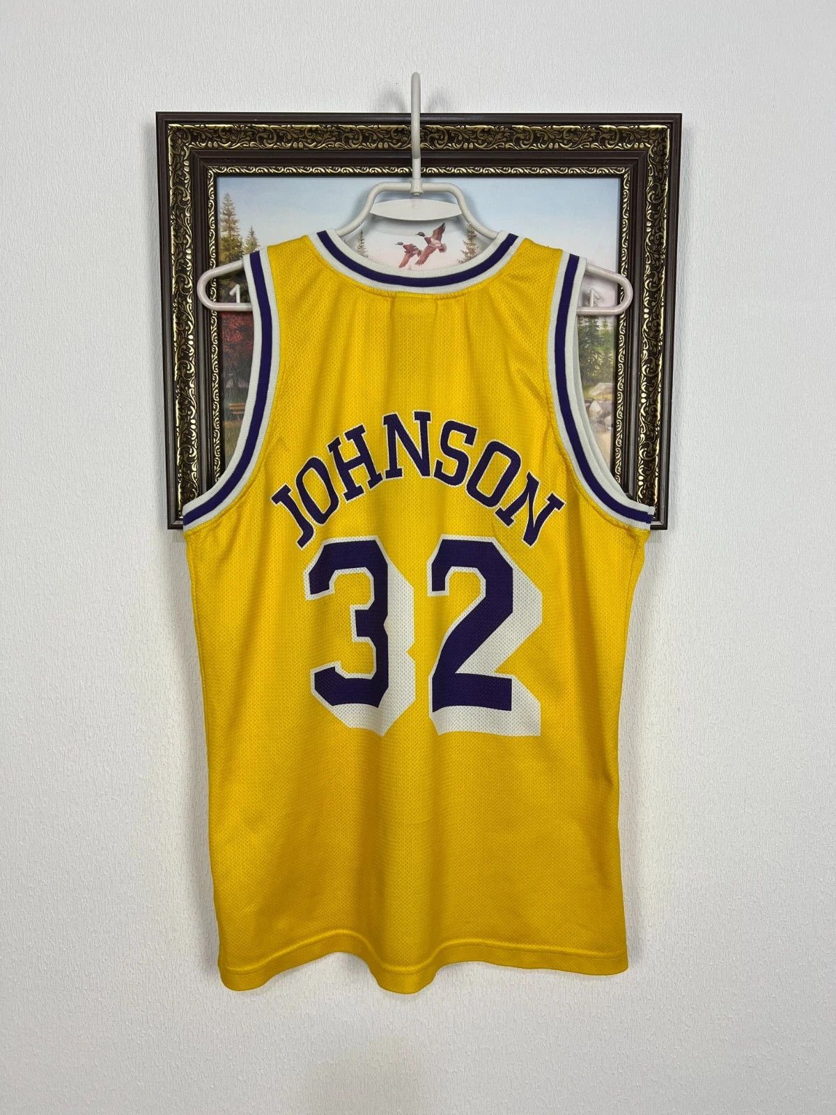 Champion Vintage Champion Los Angeles Lakers Johnson NBA Jersey Shirt Size US S / EU 44-46 / 1 - 4 Thumbnail