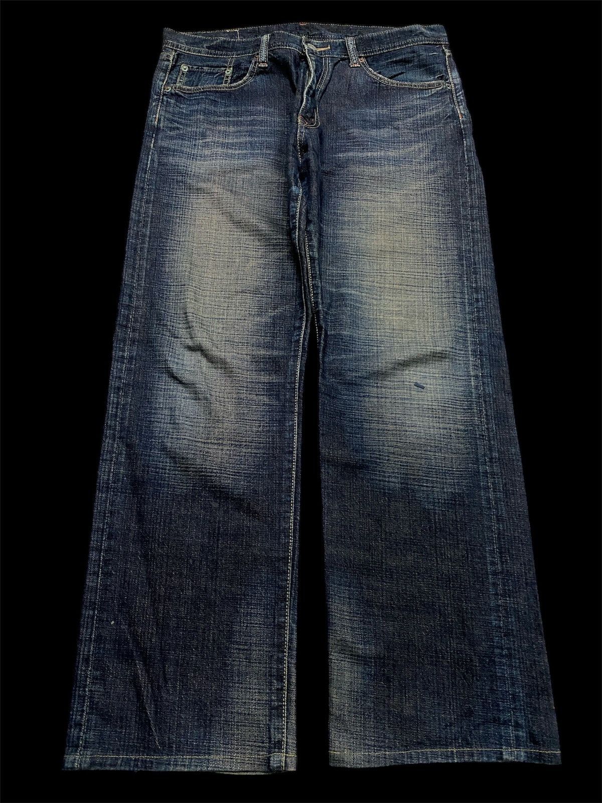 If Six Was Nine 💥Baggy💥Vintage 90s Gl Heart Stone Wash Distress Jean Size US 34 / EU 50 - 1 Thumbnail