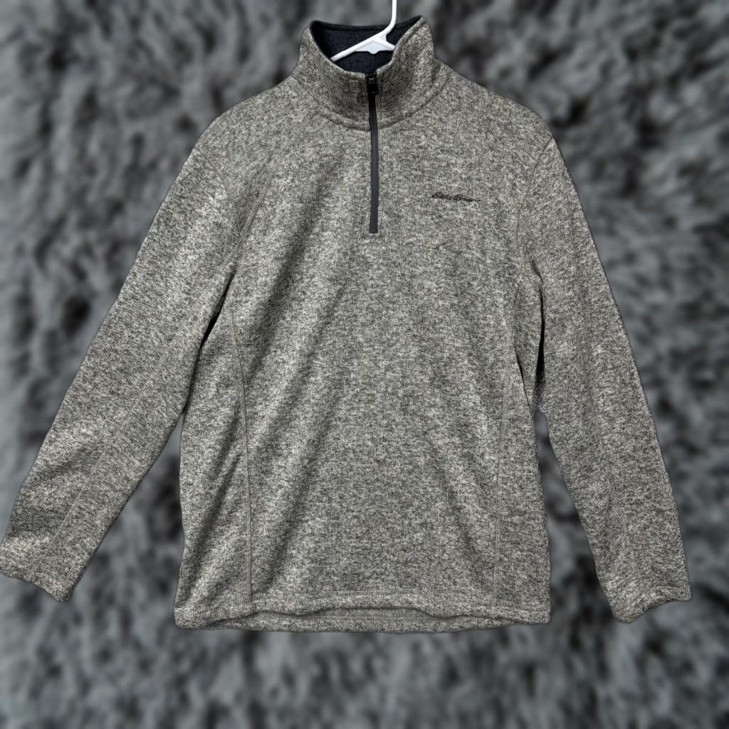 Eddie Bauer Eddie Bauer Sweater Mens Fleece 1/4 Zip Mock Neck Gray M Pullover Outdoor Gorpcore Size US M / EU 48-50 / 2 - 1 Thumbnail
