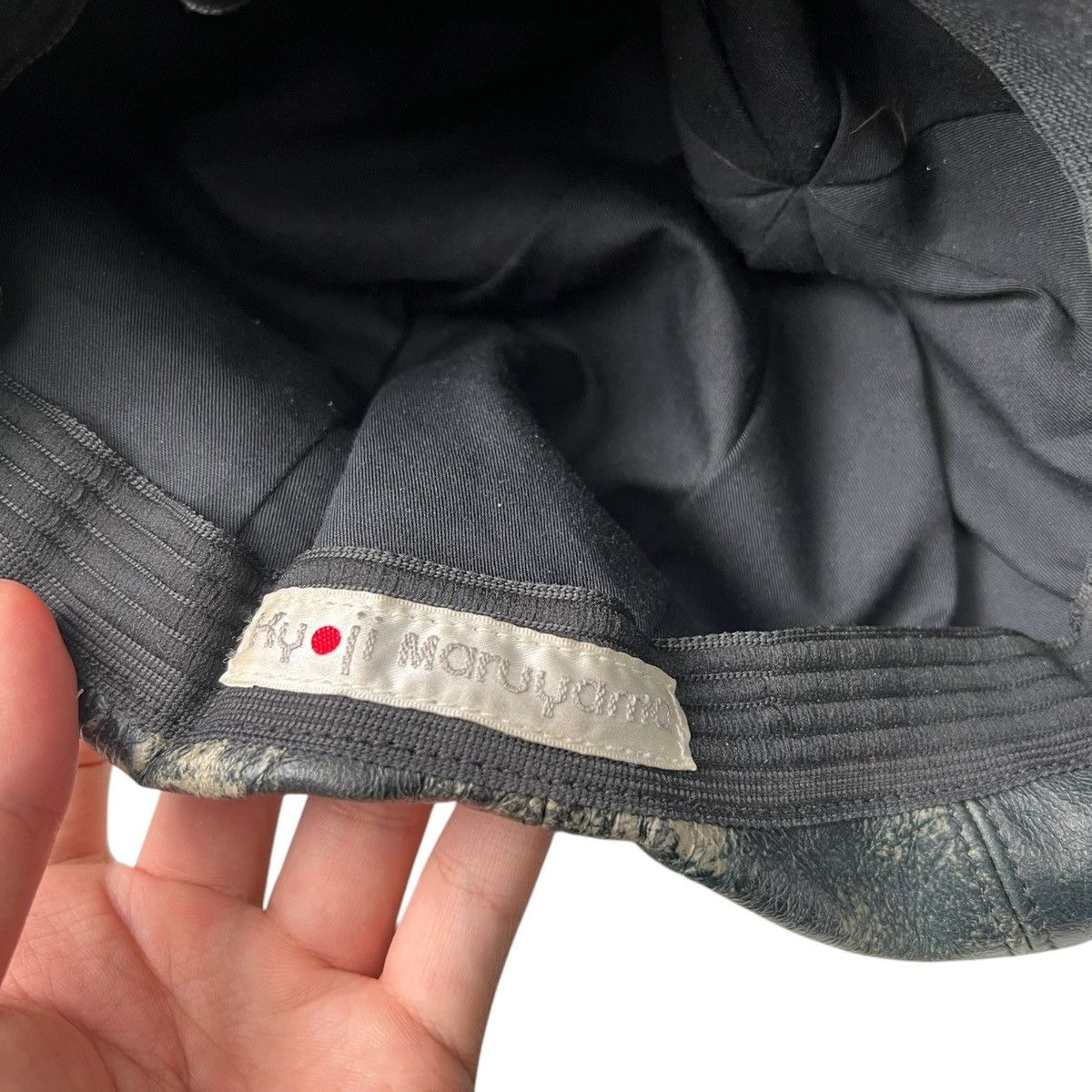 Japanese Brand Kyoji maruyama bleached leather hat Size ONE SIZE - 2 Thumbnail