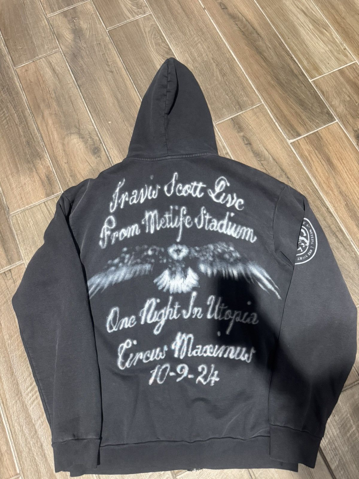 Travis Scott Travis Scott Metlife Zip Up Hoodie Black Size US XL / EU 56 / 4 - 2 Thumbnail