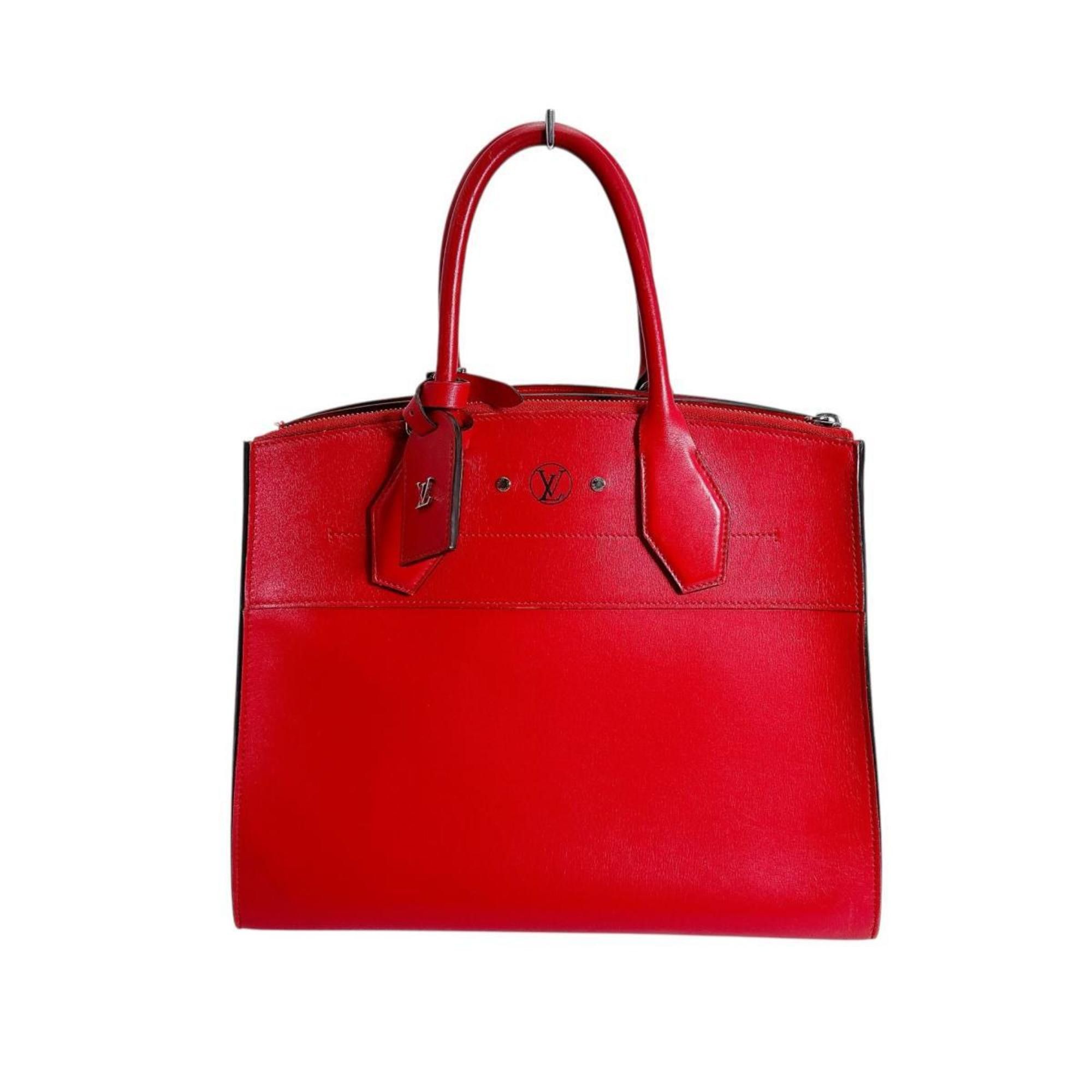 Louis Vuitton Louis Vuitton Infini City Steamer PM Handbag in Calfskin, M53029, Red Size ONE SIZE - 1 Thumbnail