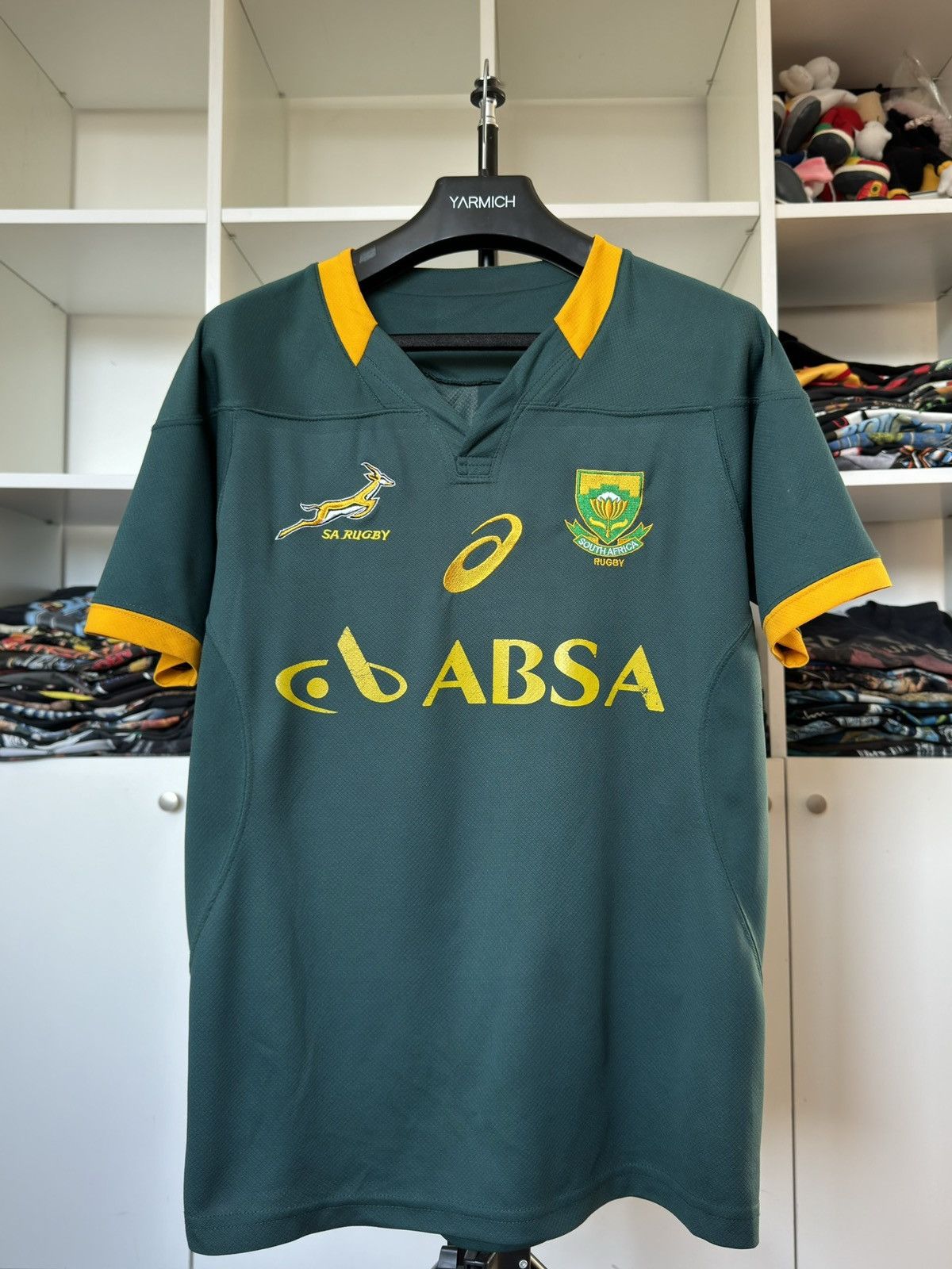 Asics Vintage South Africa Asics Springbok Jersey National Team Size US M / EU 48-50 / 2 - 2 Thumbnail
