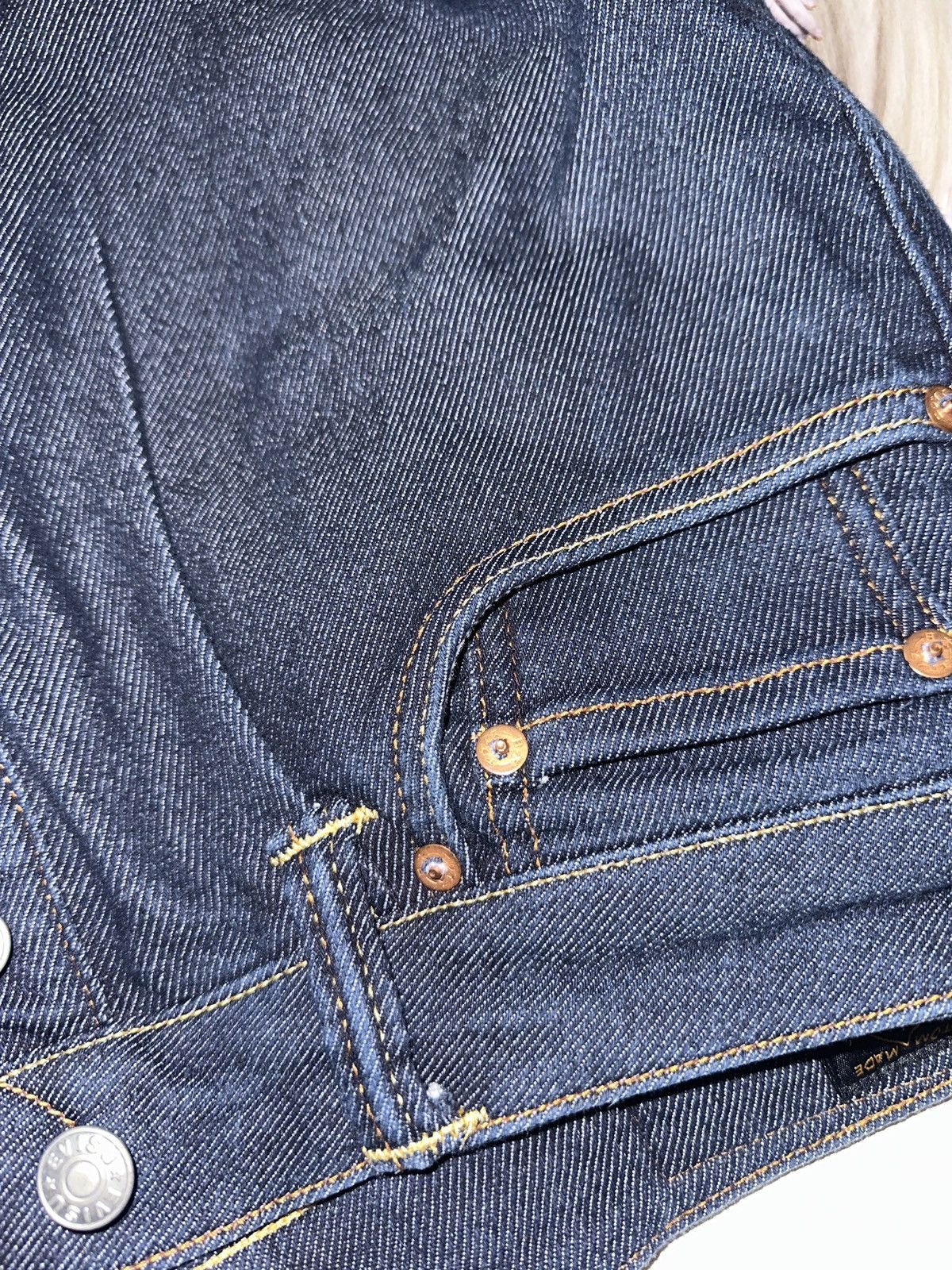 Evisu Evisu Hand-Painted Raw Selvedge Denim Jeans — Purple Seagull Size US 29 - 10 Thumbnail