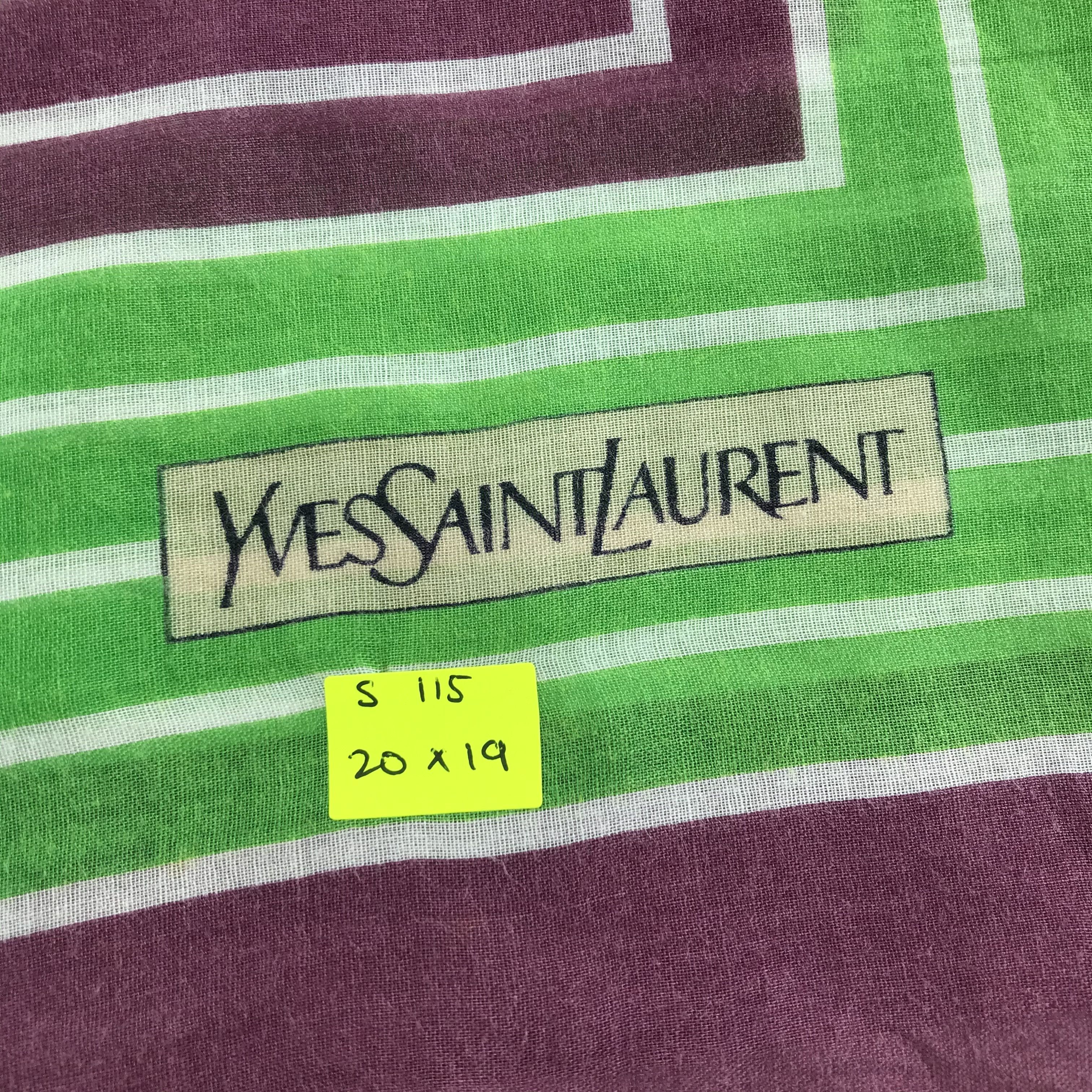 Vintage × Yves Saint Laurent Yves Saint Laurent Bandana / Handkerchief /Neckerchief -S115 Size ONE SIZE - 5 Thumbnail