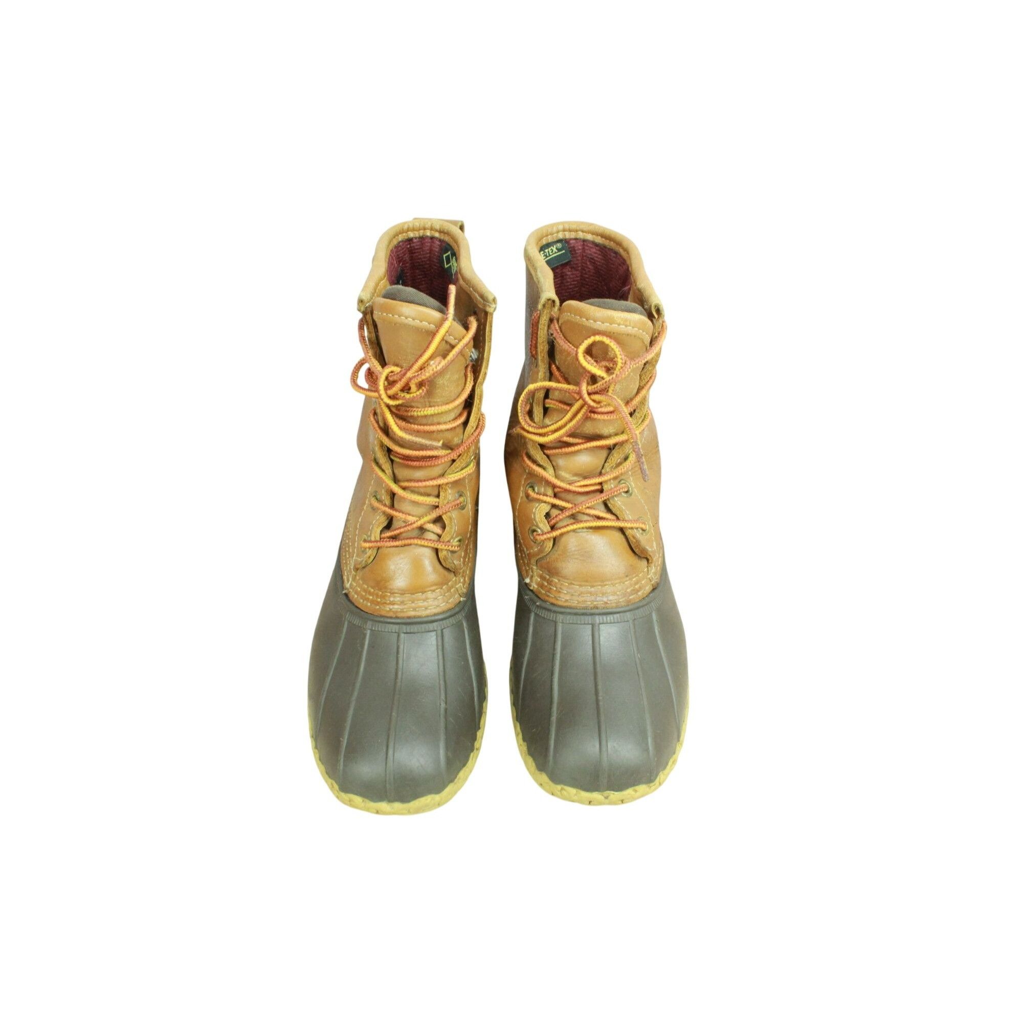L.L. Bean × Leather LL Bean Brown Leather Insulated Goretex Ankle Duck Boots Size US 6 / IT 36 - 4 Thumbnail