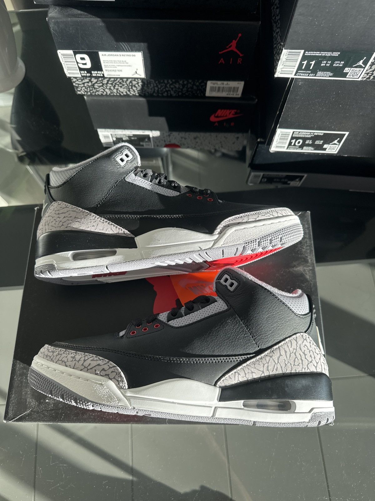 Jordan Brand J3 black cement Size US 9 / EU 42 - 5 Thumbnail
