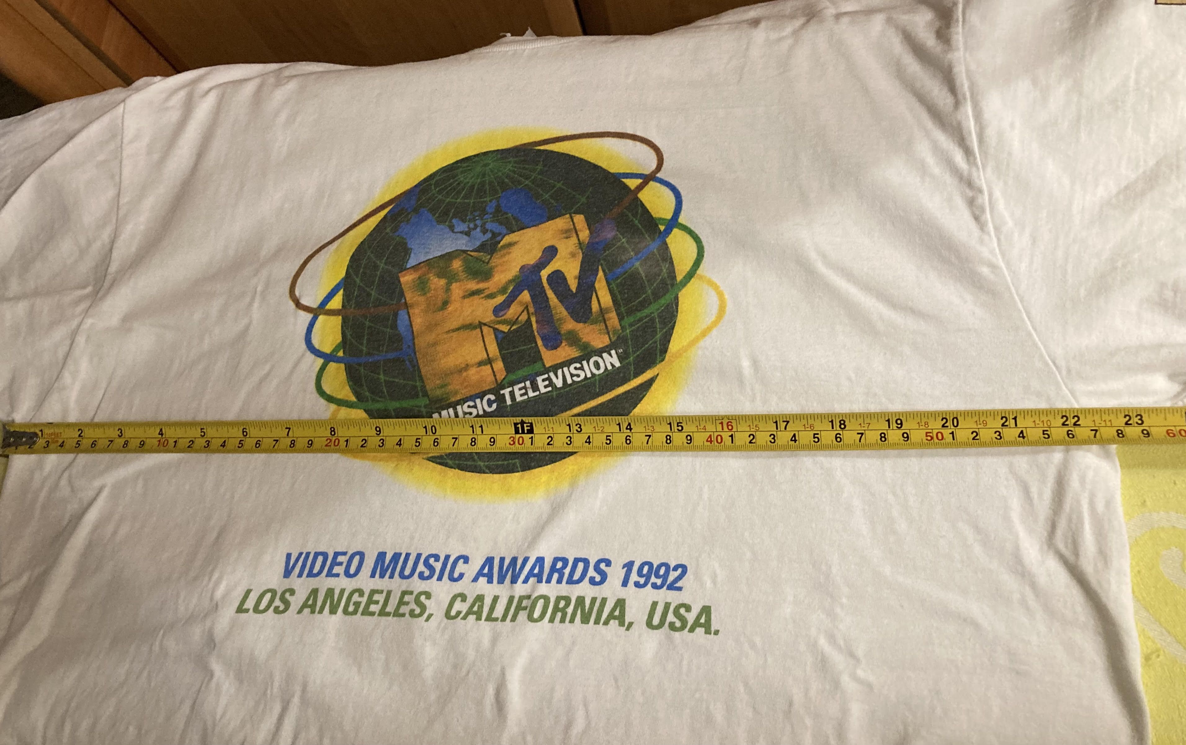 Mtv Rare Vintage Original 1992 MTV Video Music Awards Tee Size US XL / EU 56 / 4 - 10 Thumbnail