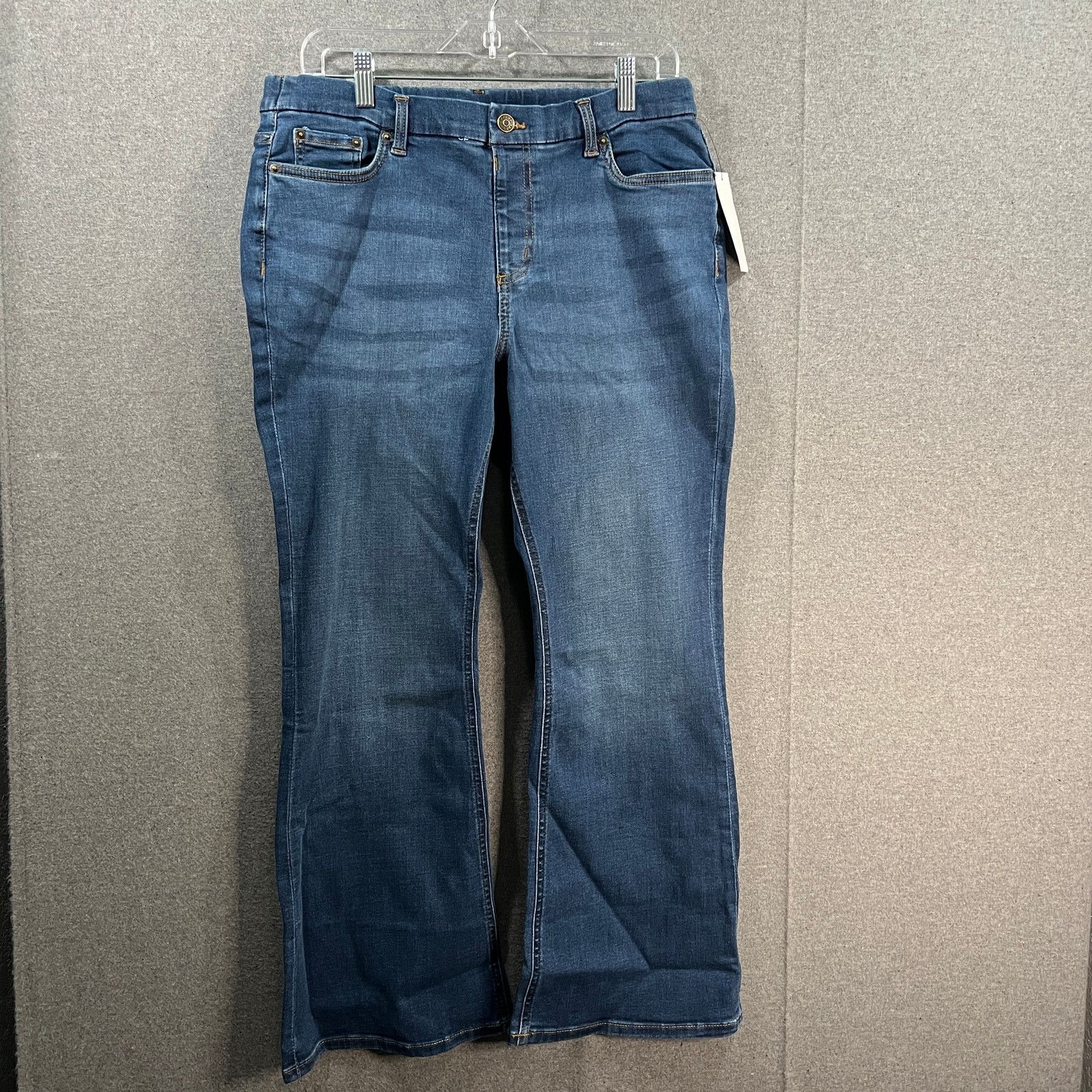 Other Denim & Co. Easy Stretch Denim Pull-On Bootcut Size 34" / US 12 / IT 48 - 1 Thumbnail