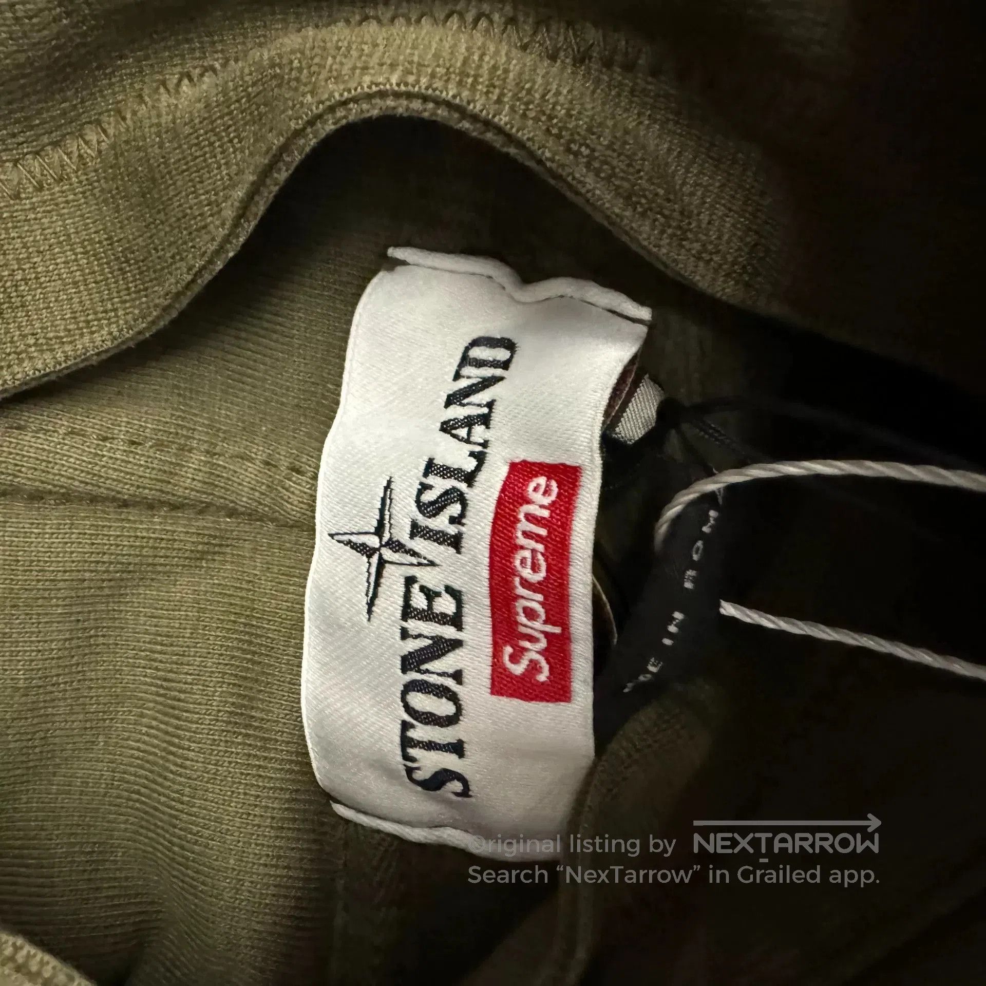 Stone Island Supreme x Stone Island Green Hoodie. Size US S / EU 44-46 / 1 - 5 Thumbnail