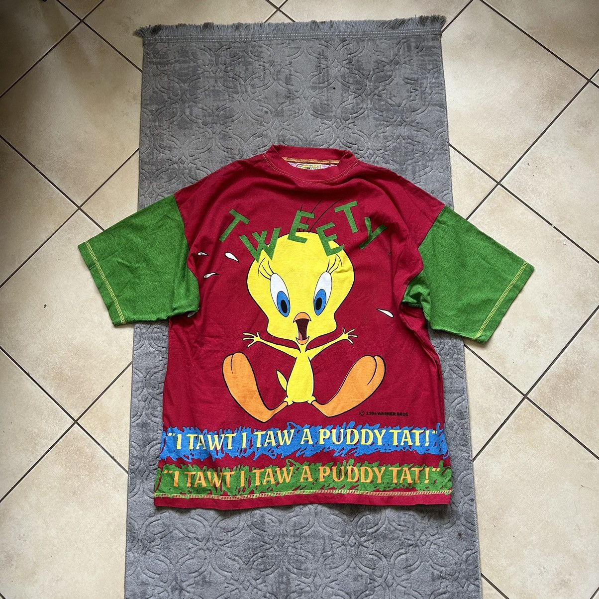 Cartoon Network × Disney × Vintage DS 90s Disney Loones Tunes Tweety tee boxy Size US L / EU 52-54 / 3 - 1 Thumbnail