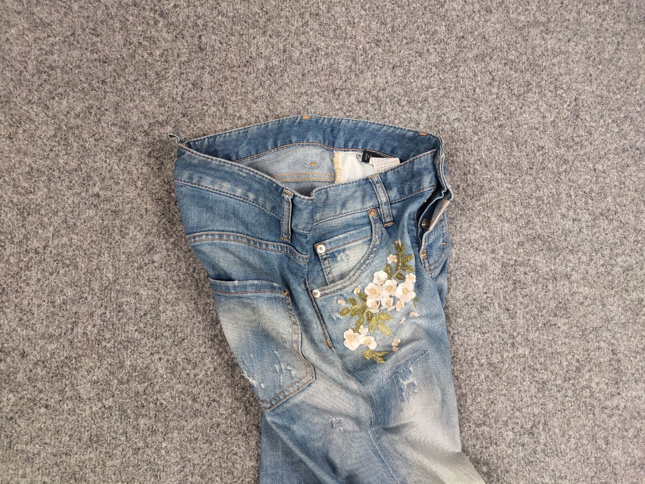 Dsquared2 Vintage Dsquared2 distressed embroidered Straight W Jeans Size 36" / US 14 / IT 50 - 11 Thumbnail