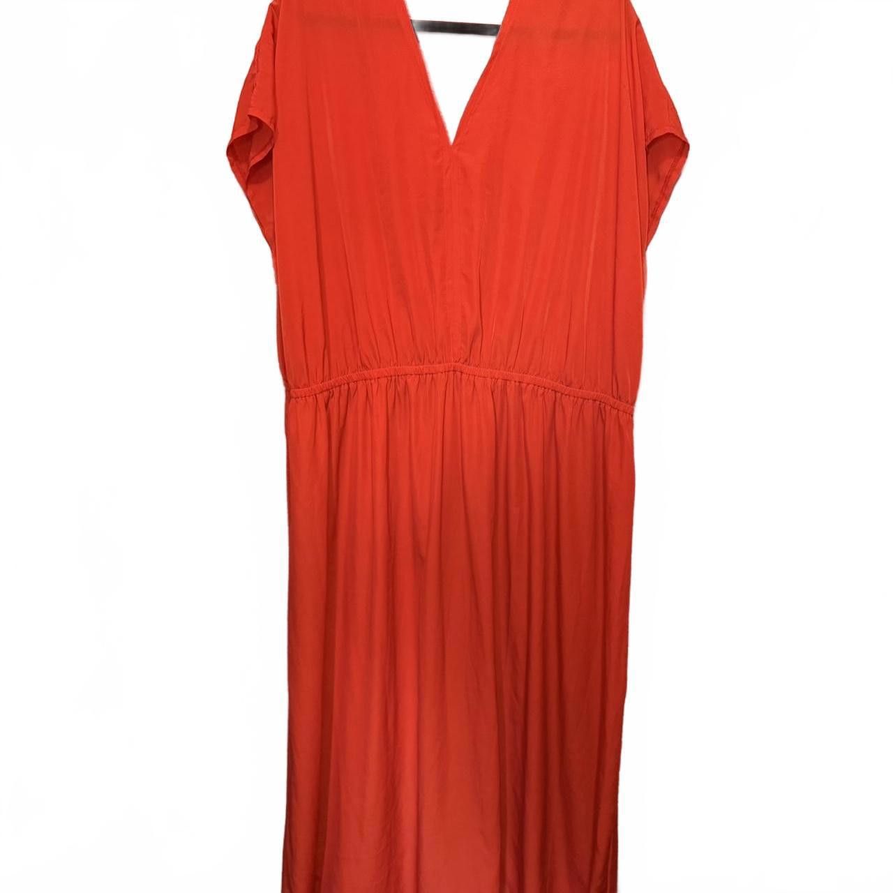 Designer Stylish Orange Maxi Dress Size 3XL / US 20-22 - 1 Thumbnail