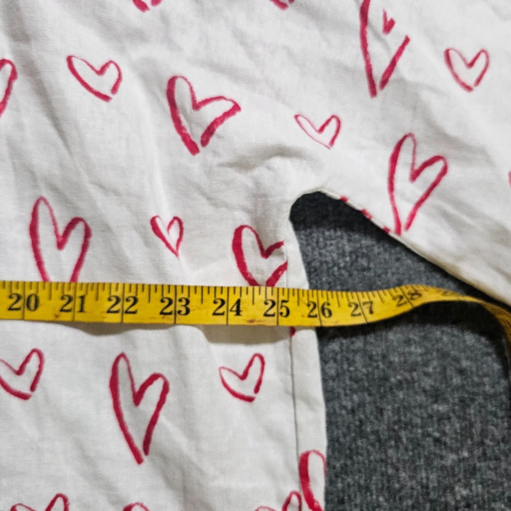 Cynthia Rowley Cynthia Rowley Top Shirt Womens Medium White Red Hearts Linen 3/4 Sleeve Casual Size M / US 6-8 / IT 42-44 - 5 Thumbnail