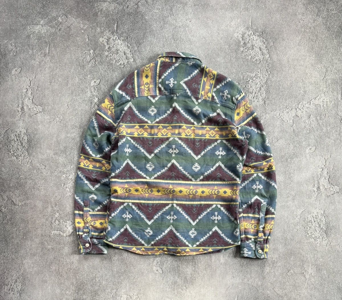 Review Retro L/Size aztec inca shirts button up long sleeve 90s Size US L / EU 52-54 / 3 - 10 Thumbnail
