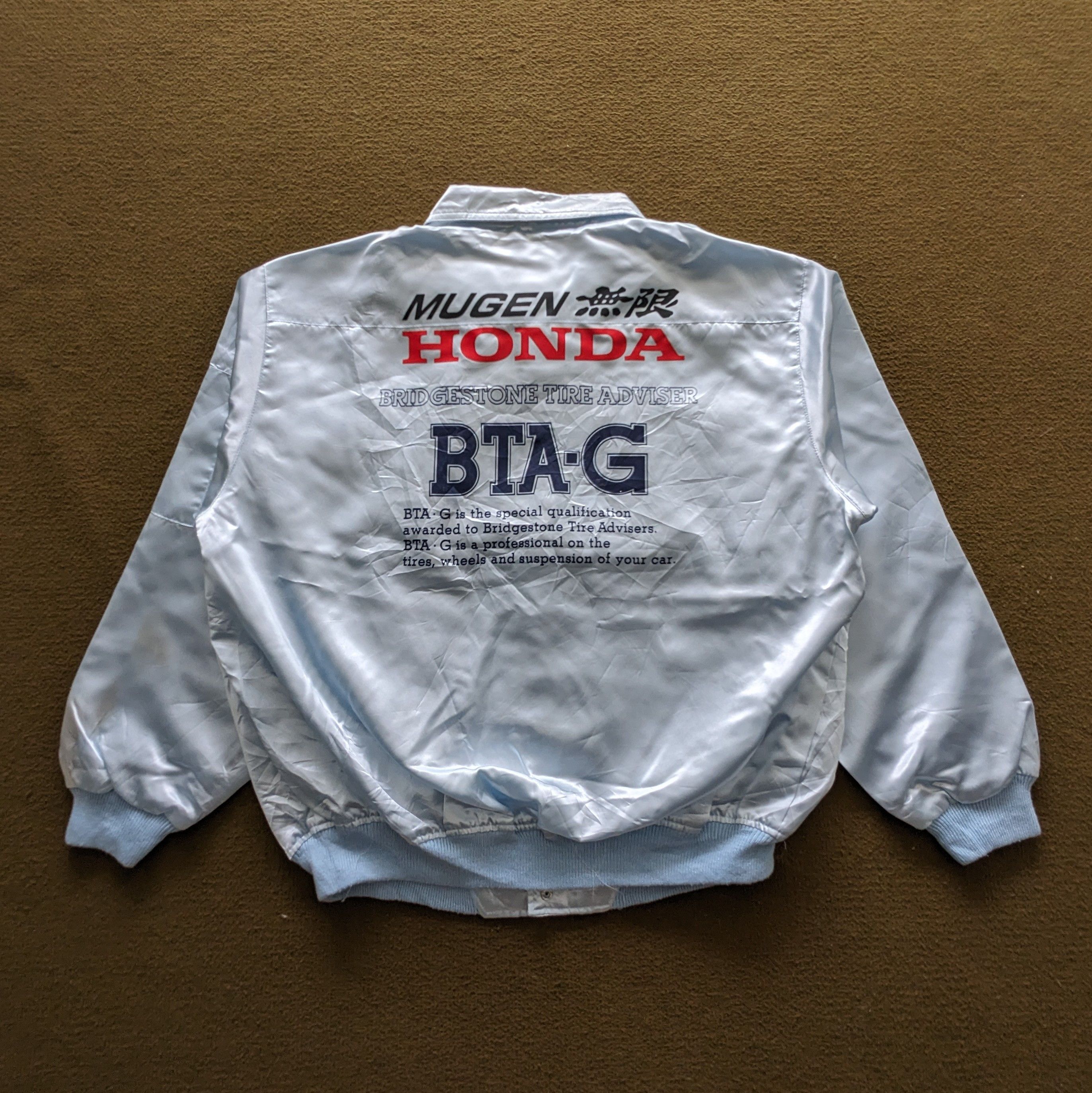 Vintage Vintage MUGEN HONDA Motorsports Racing Custom Bomber Jacket Size US XL / EU 56 / 4 - 1 Thumbnail