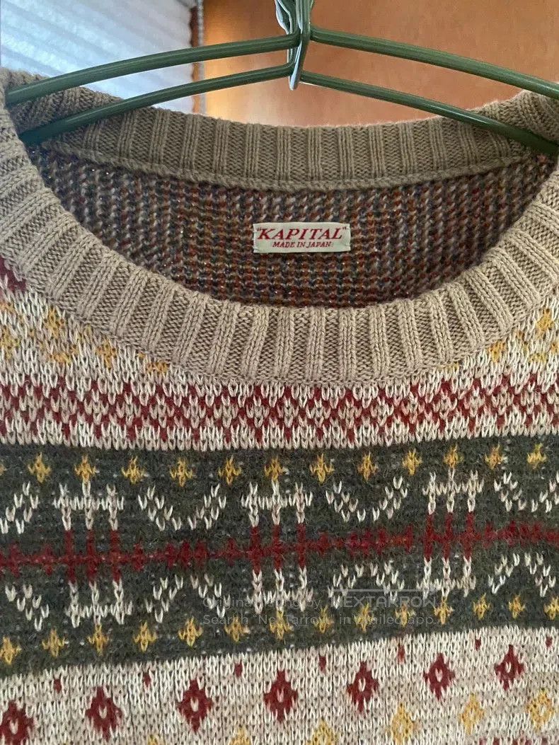 Kapital Kapital 7Gauge Wool Skeleton Fair Isle Sweater. Size US S / EU 44-46 / 1 - 3 Thumbnail