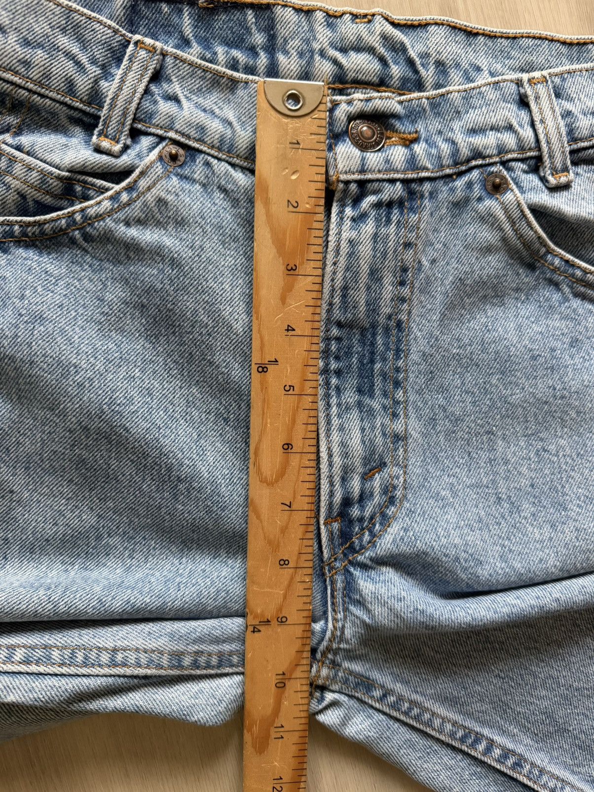 Levi's Vtg 90s Levis 550 Student Fit Orange Tab Made In USA 29x32 Size US 28 / EU 44 - 8 Thumbnail
