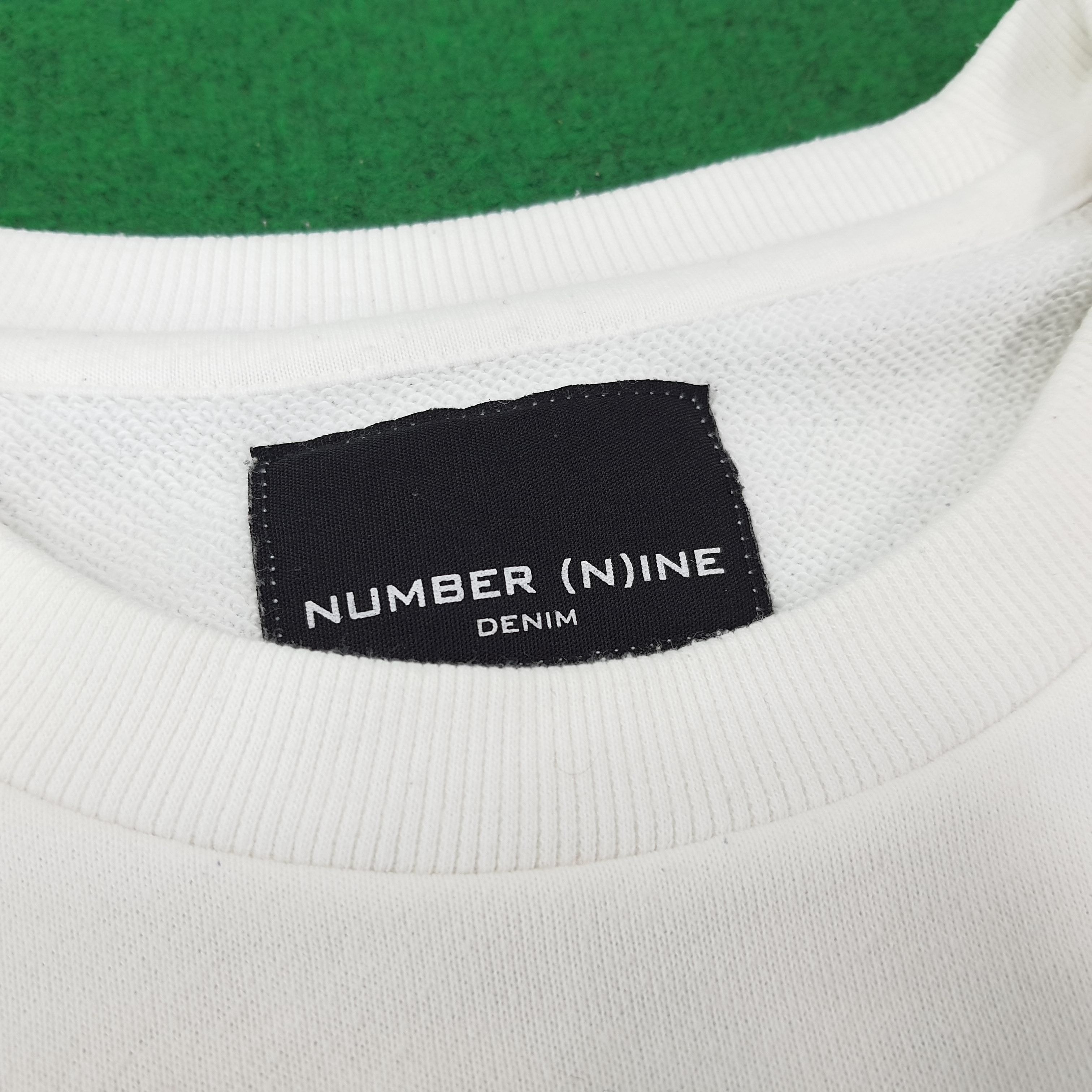 Number (N)ine Vintage Number Nine Denim 3 Quarter Tshirt C239N30 Size US XL / EU 56 / 4 - 5 Thumbnail
